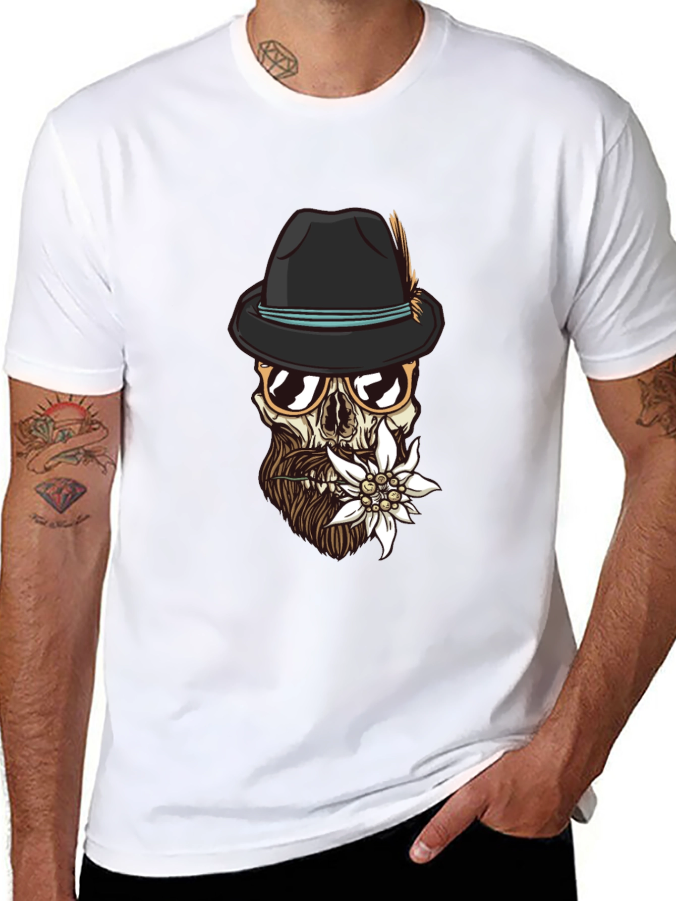 Edelweiss Skull Graphic Tee