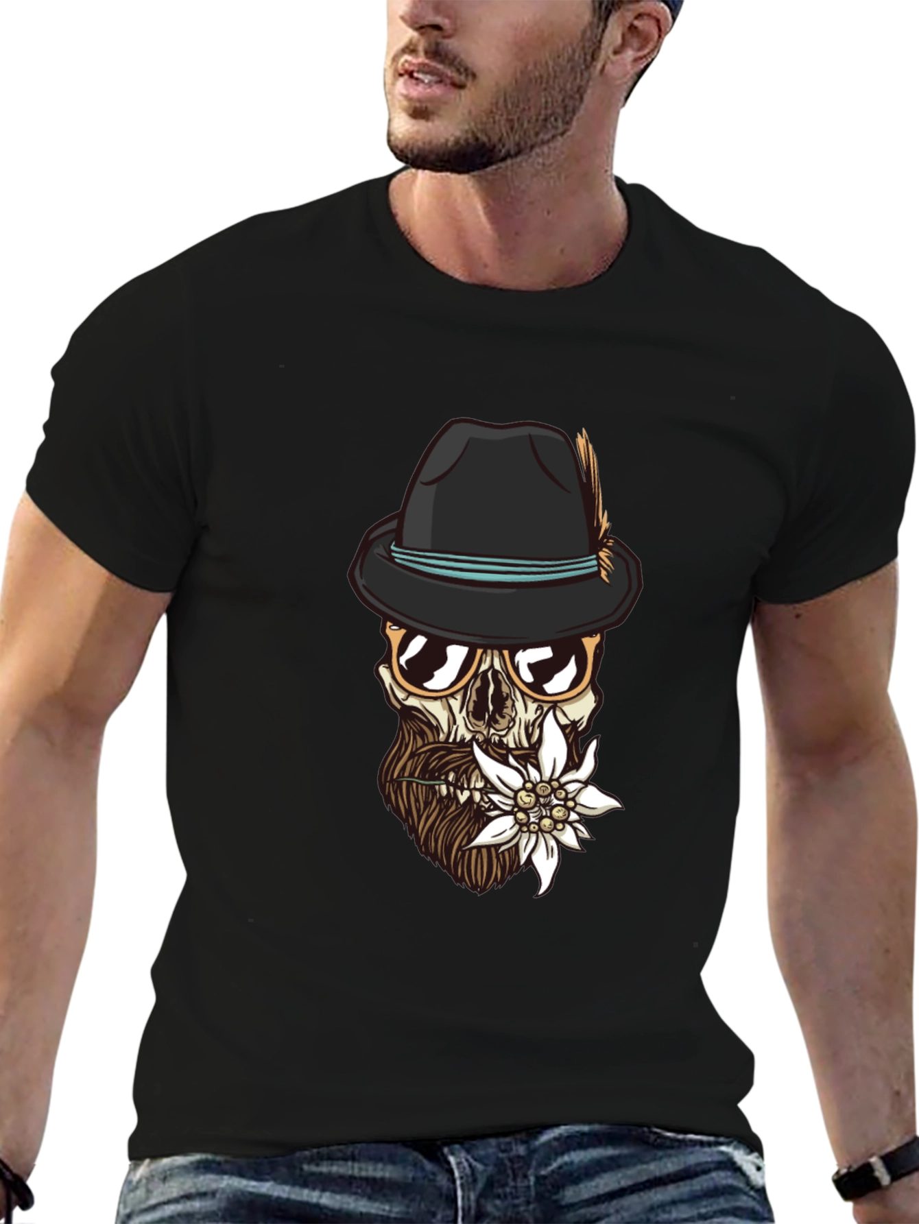 Edelweiss Skull Graphic Tee