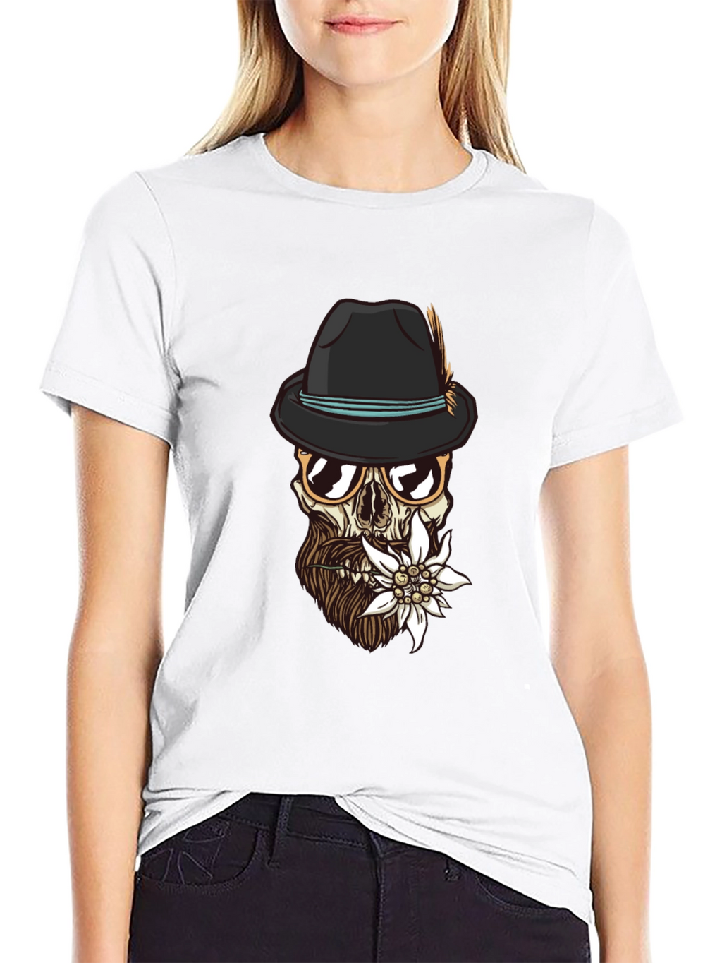 Edelweiss Skull Graphic Tee