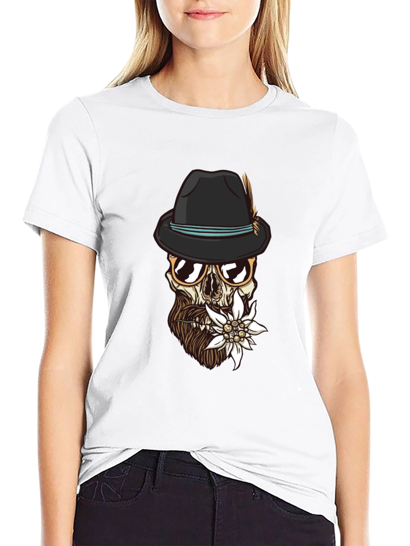 Edelweiss Skull Graphic Tee
