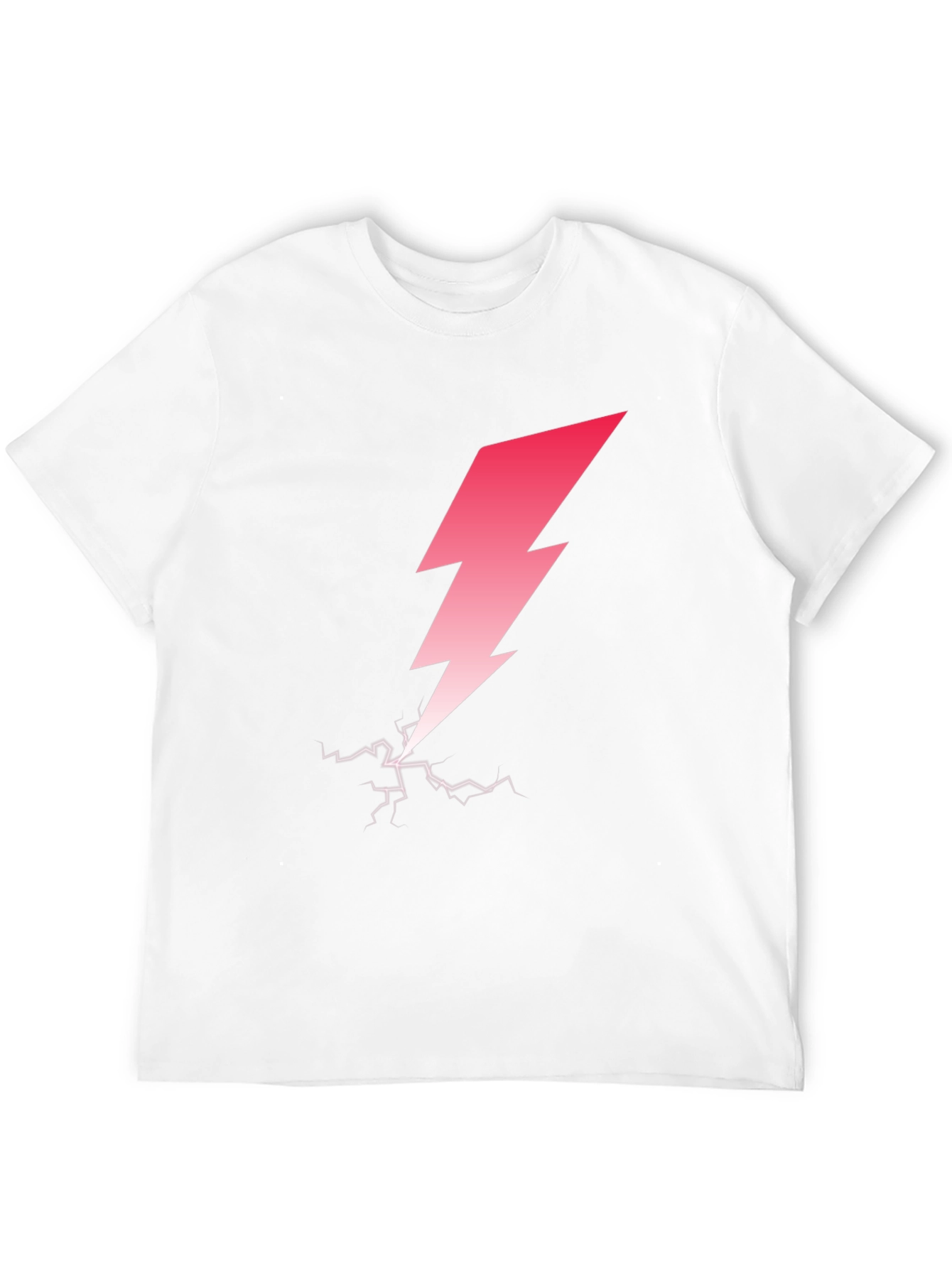 Lightning Bolt Graphic Tee - Stylish Black T-Shirt
