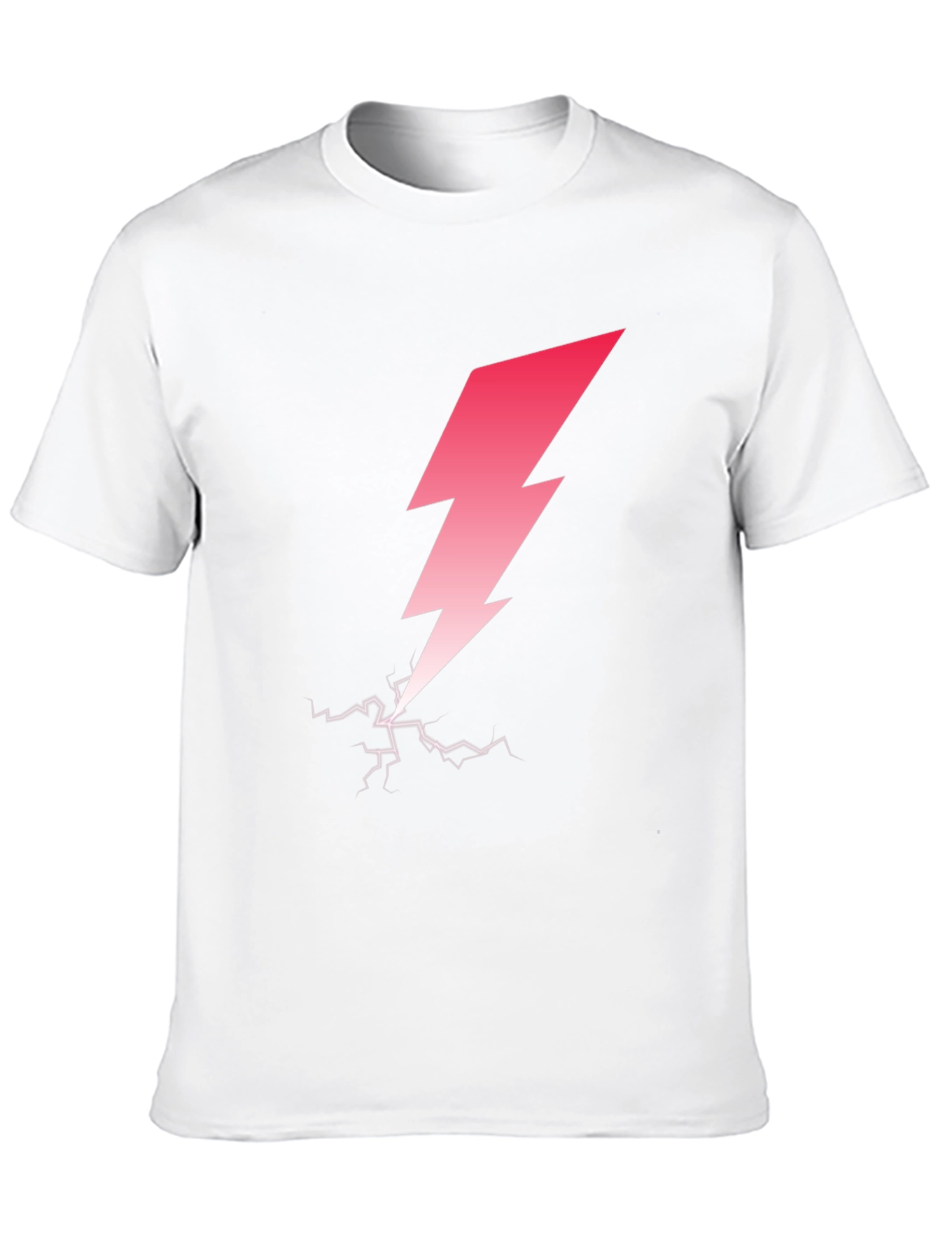 Lightning Bolt Graphic Tee - Stylish Black T-Shirt