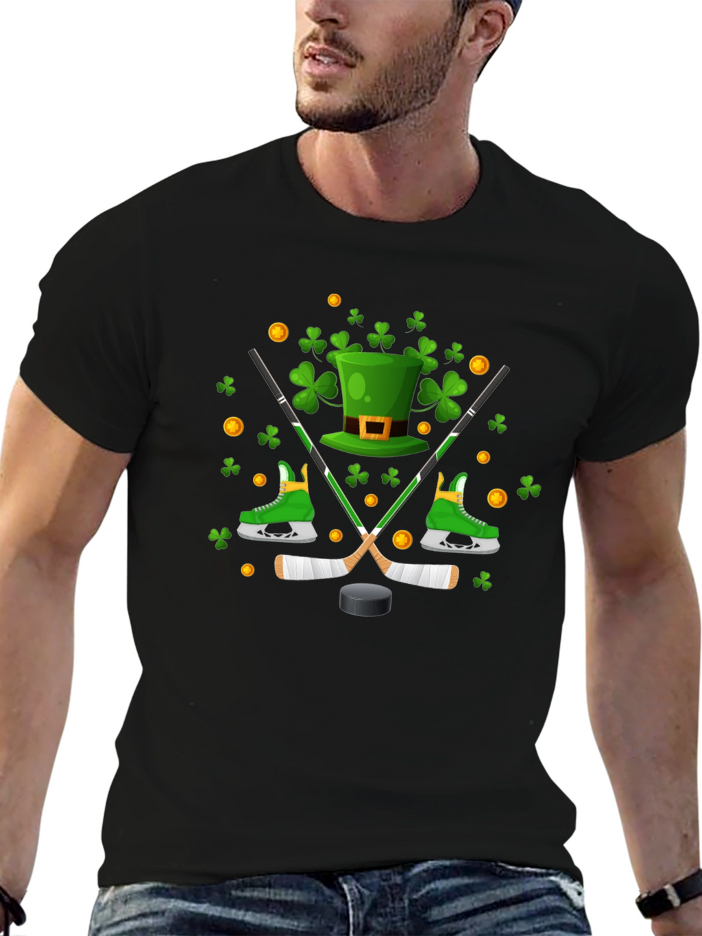 St. Patricks Day Hockey T-Shirt