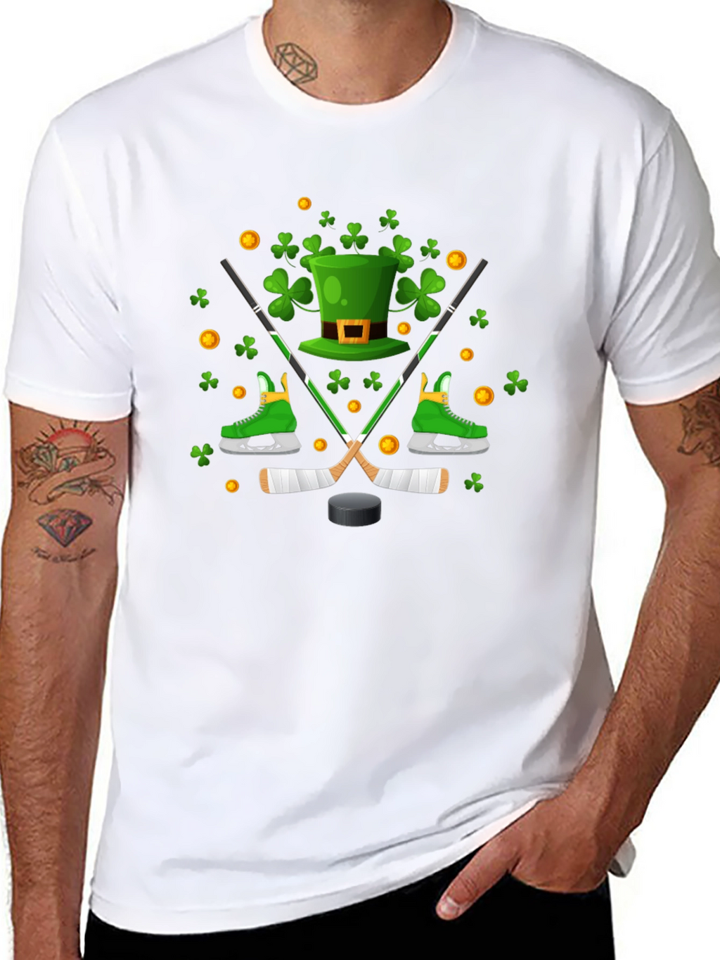 St. Patricks Day Hockey T-Shirt