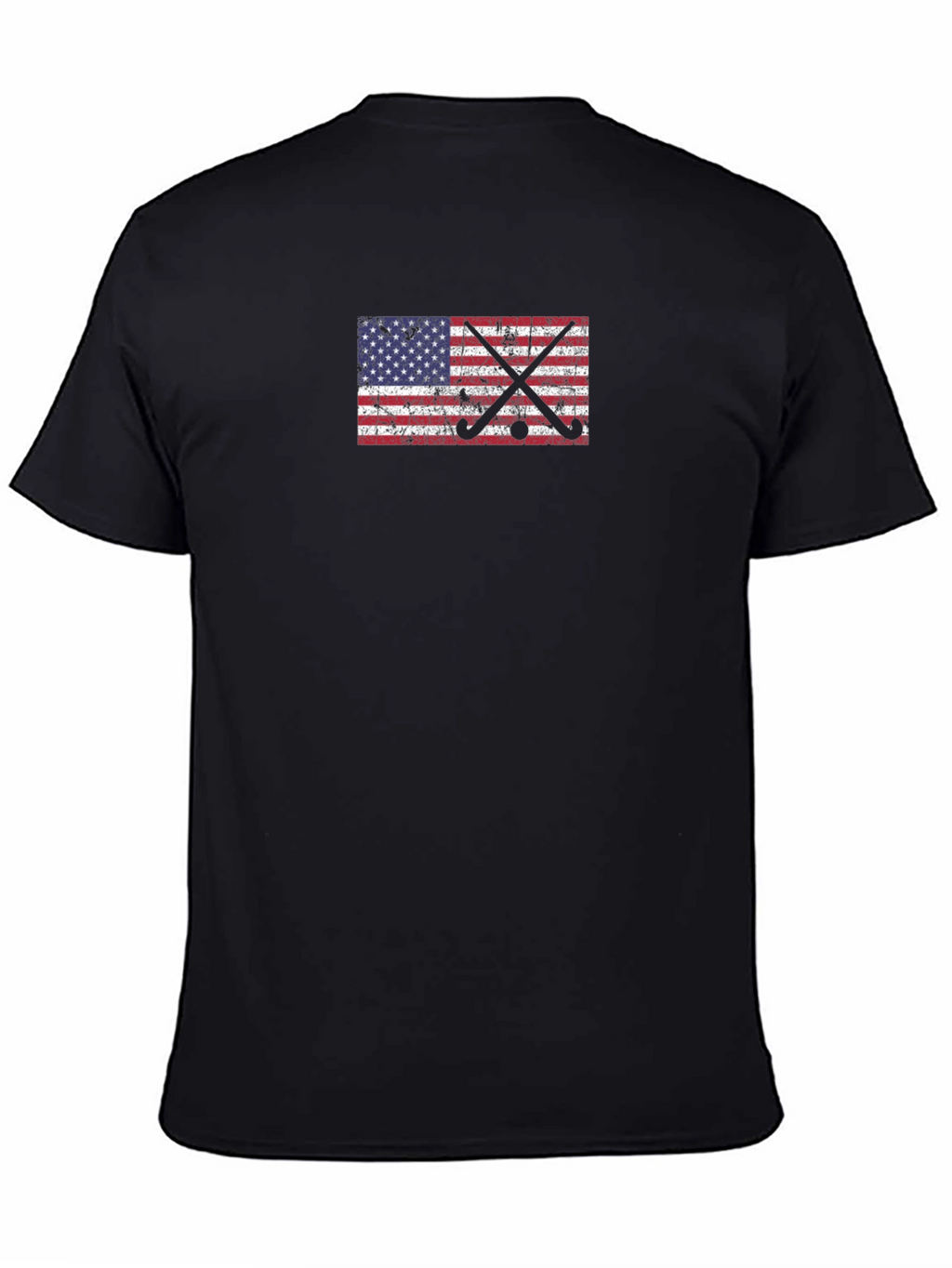 American Flag Hockey Sticks Graphic Tee