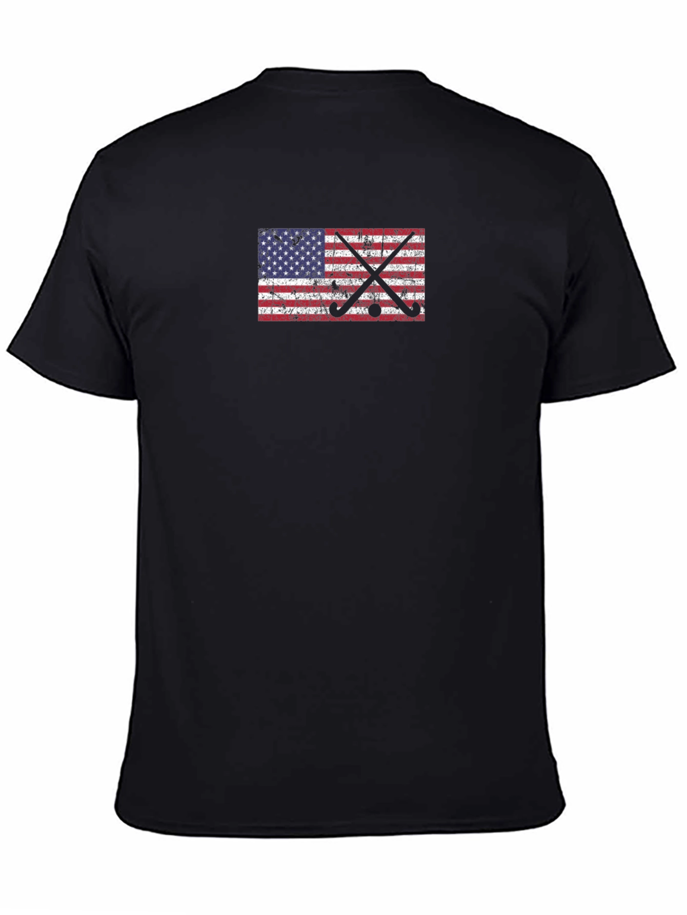 American Flag Hockey Sticks Graphic Tee