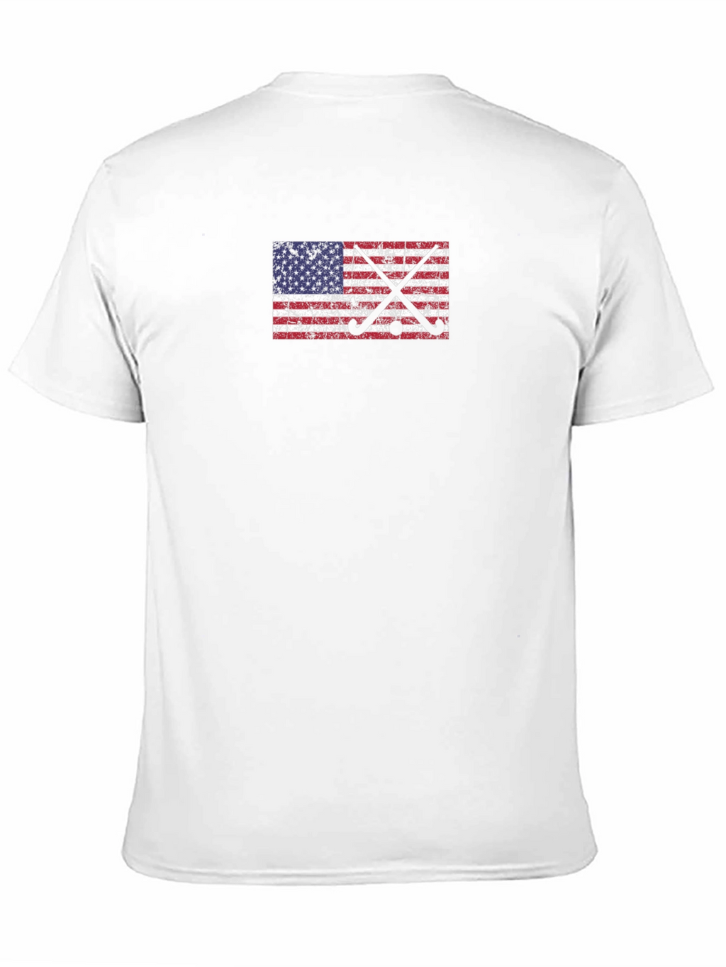 American Flag Hockey Sticks Graphic Tee