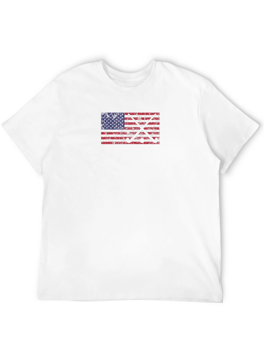 American Flag Hockey Sticks Graphic Tee