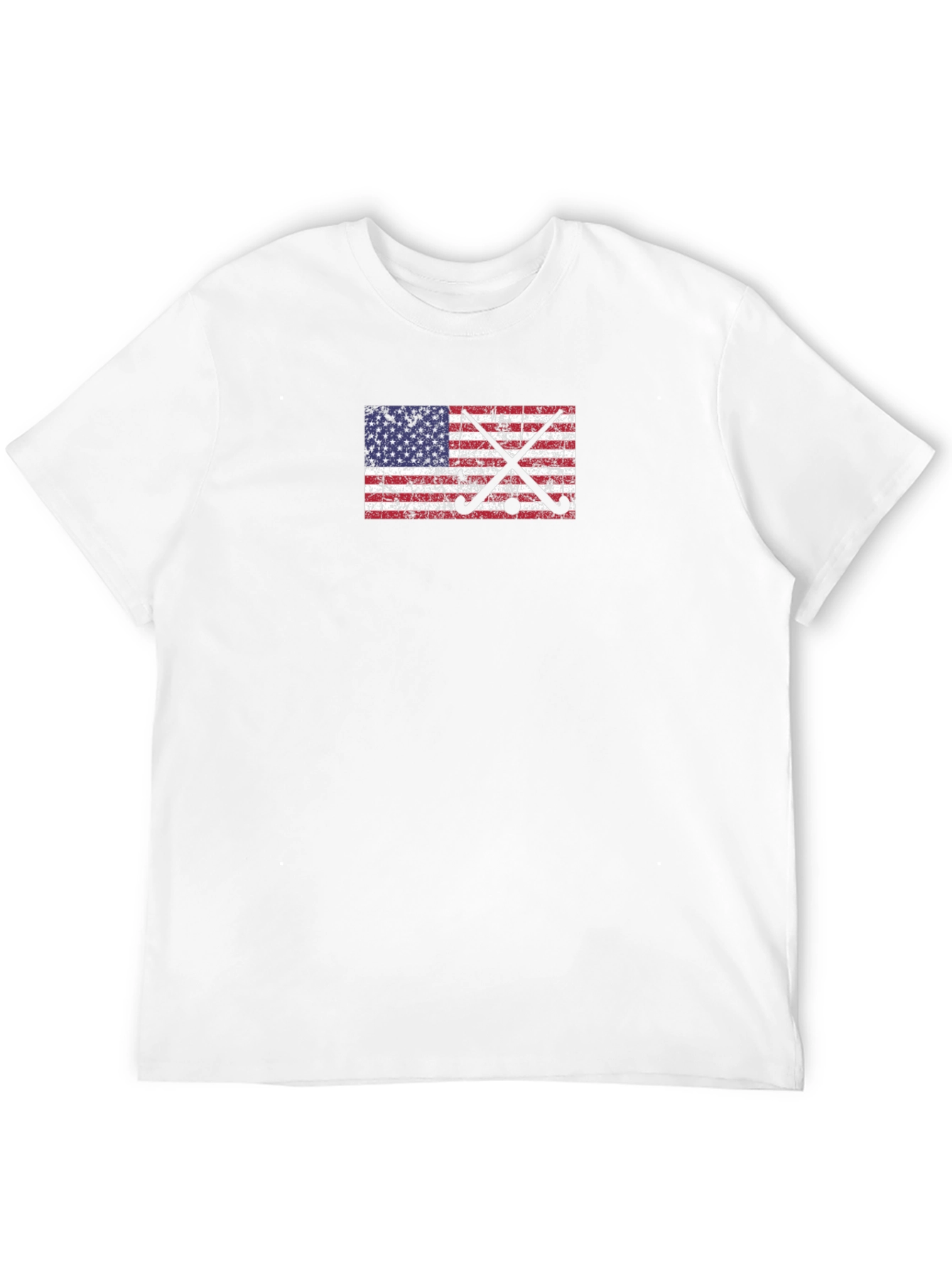 American Flag Hockey Sticks Graphic Tee