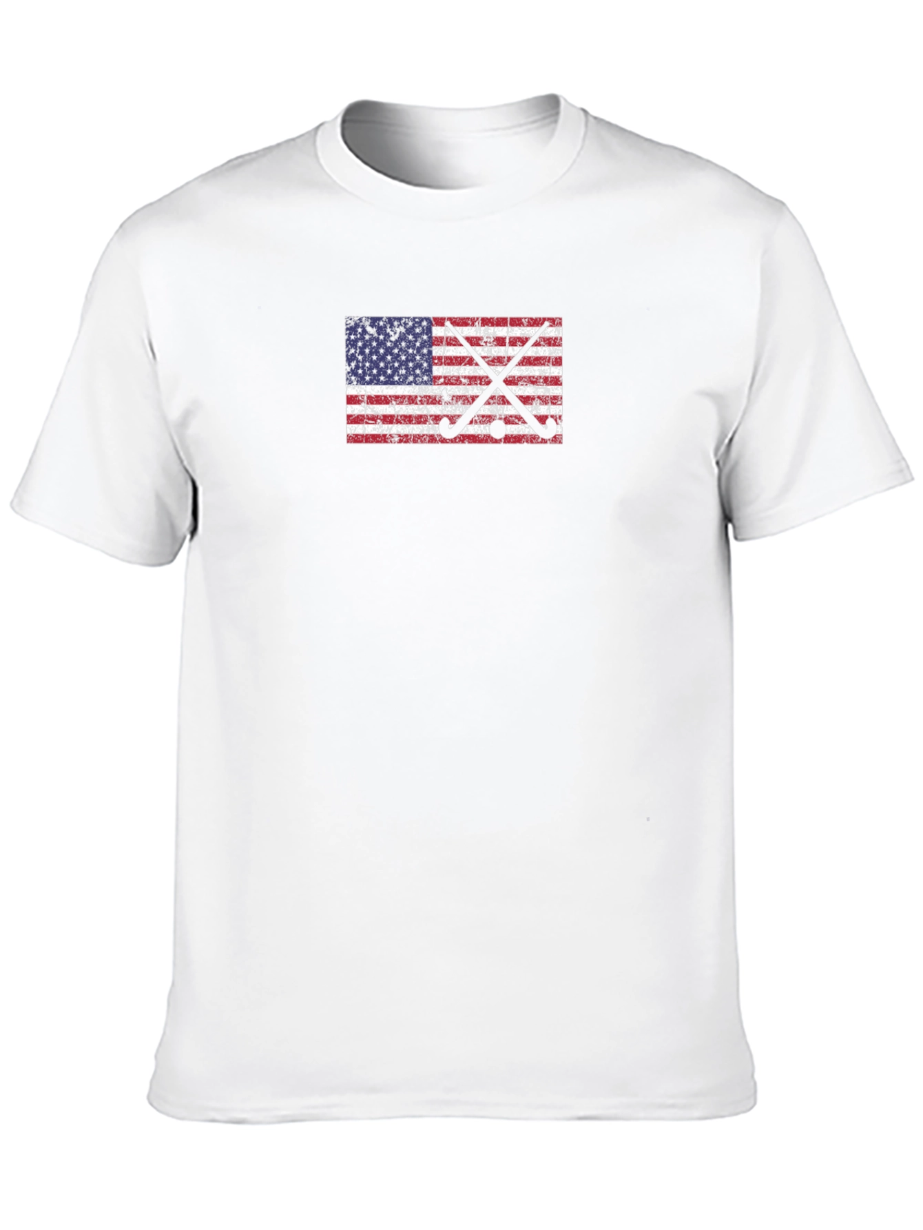 American Flag Hockey Sticks Graphic Tee