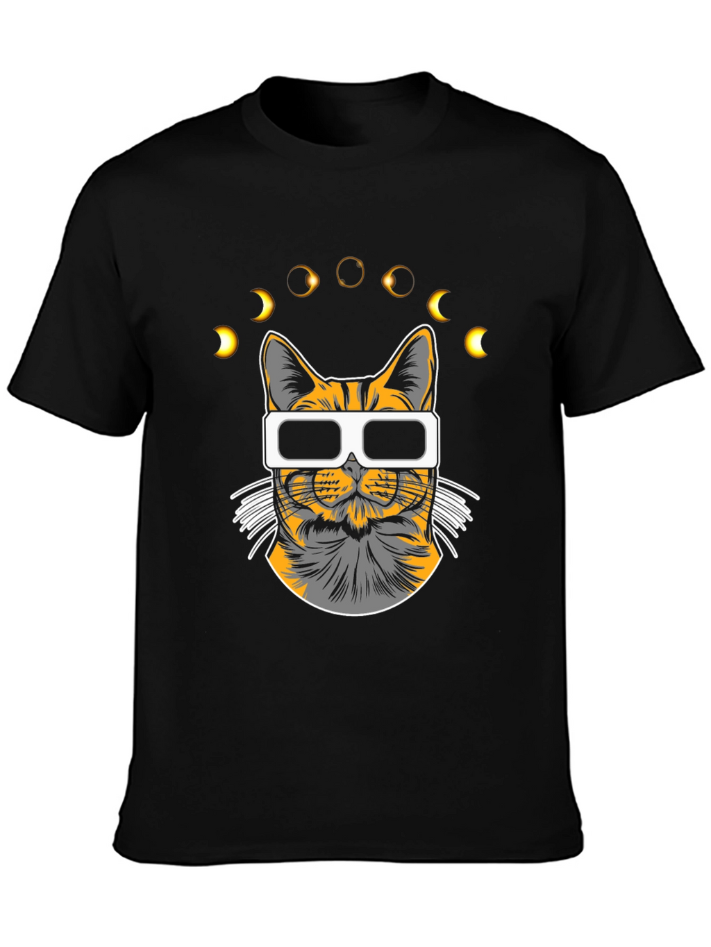 Eclipse Cat T-Shirt - Unique Graphic Tee