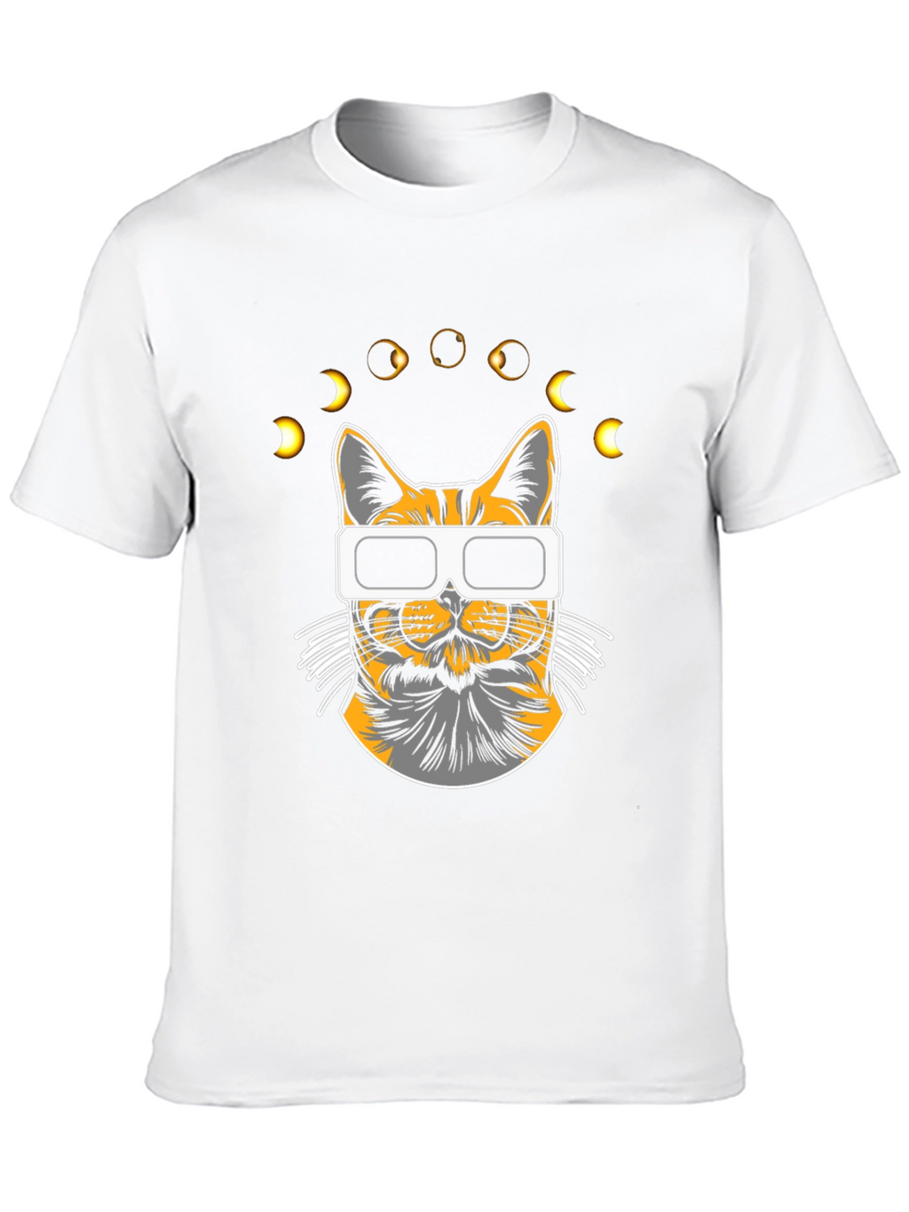 Eclipse Cat T-Shirt - Unique Graphic Tee