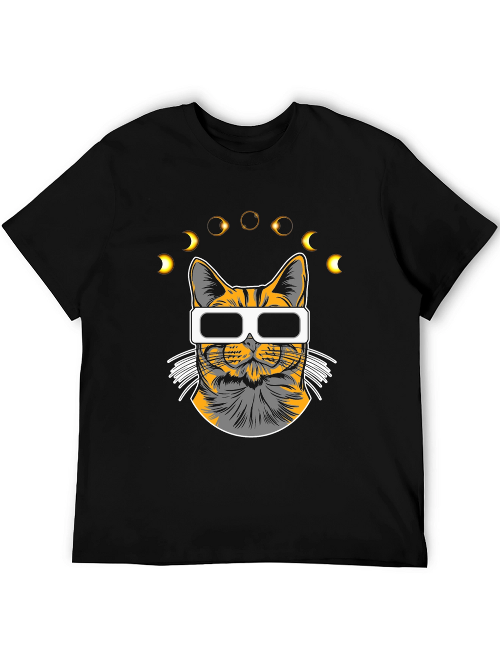 Eclipse Cat T-Shirt - Unique Graphic Tee