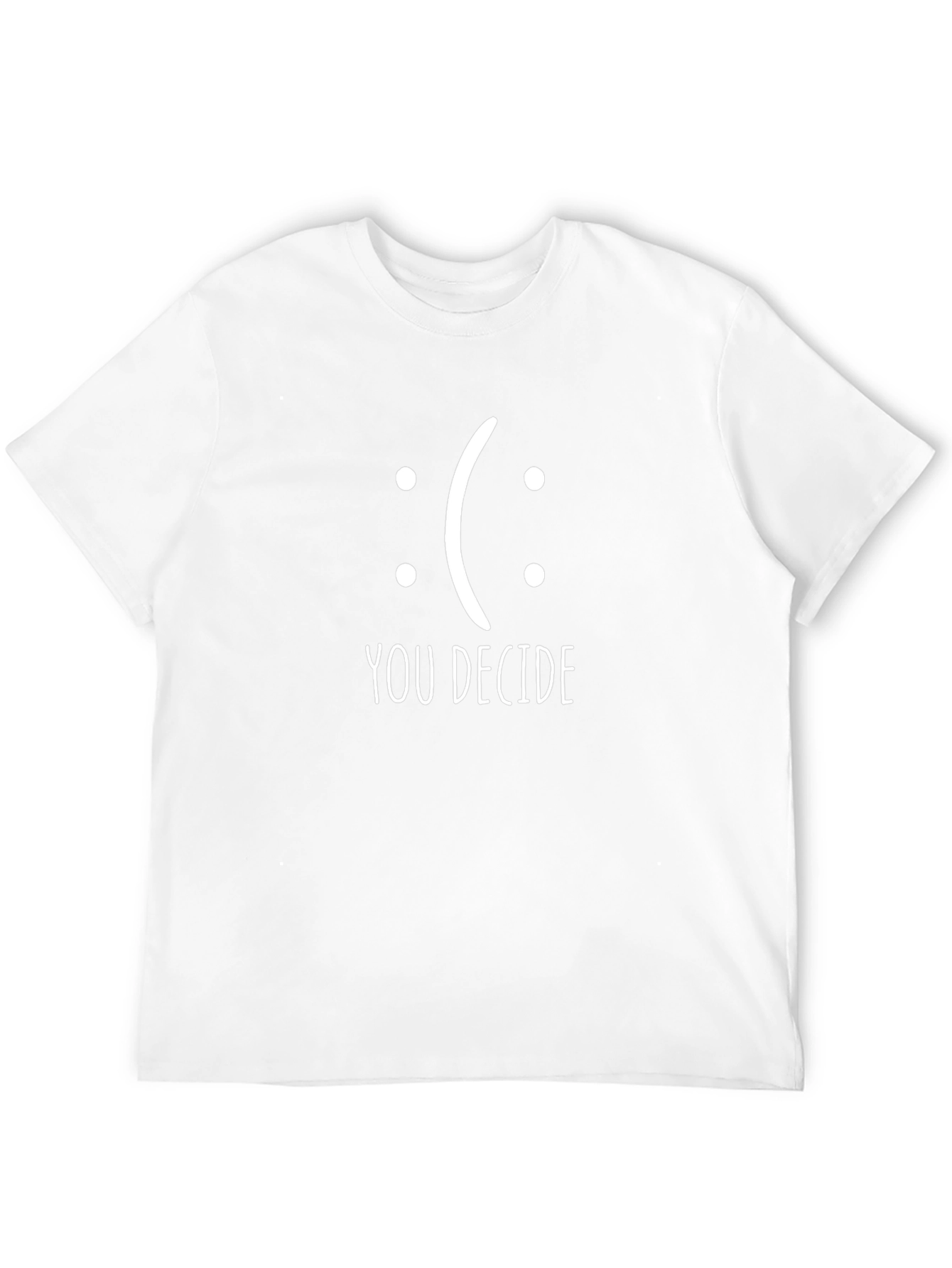 You Decide Graphic Tee - Black Cotton T-Shirt