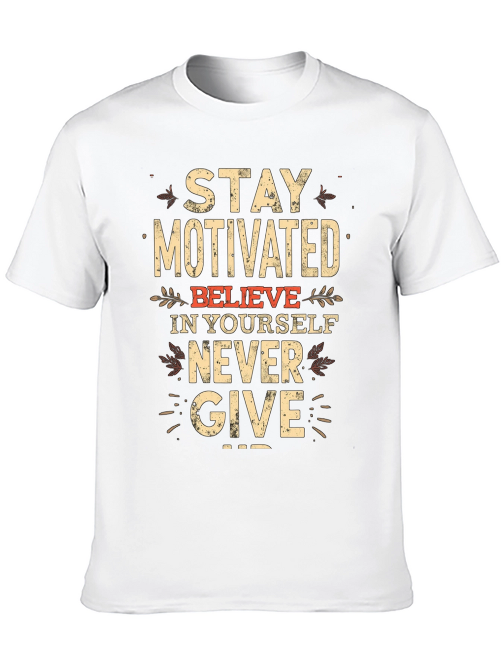 Motivational Black T-Shirt - Stay Motivated!