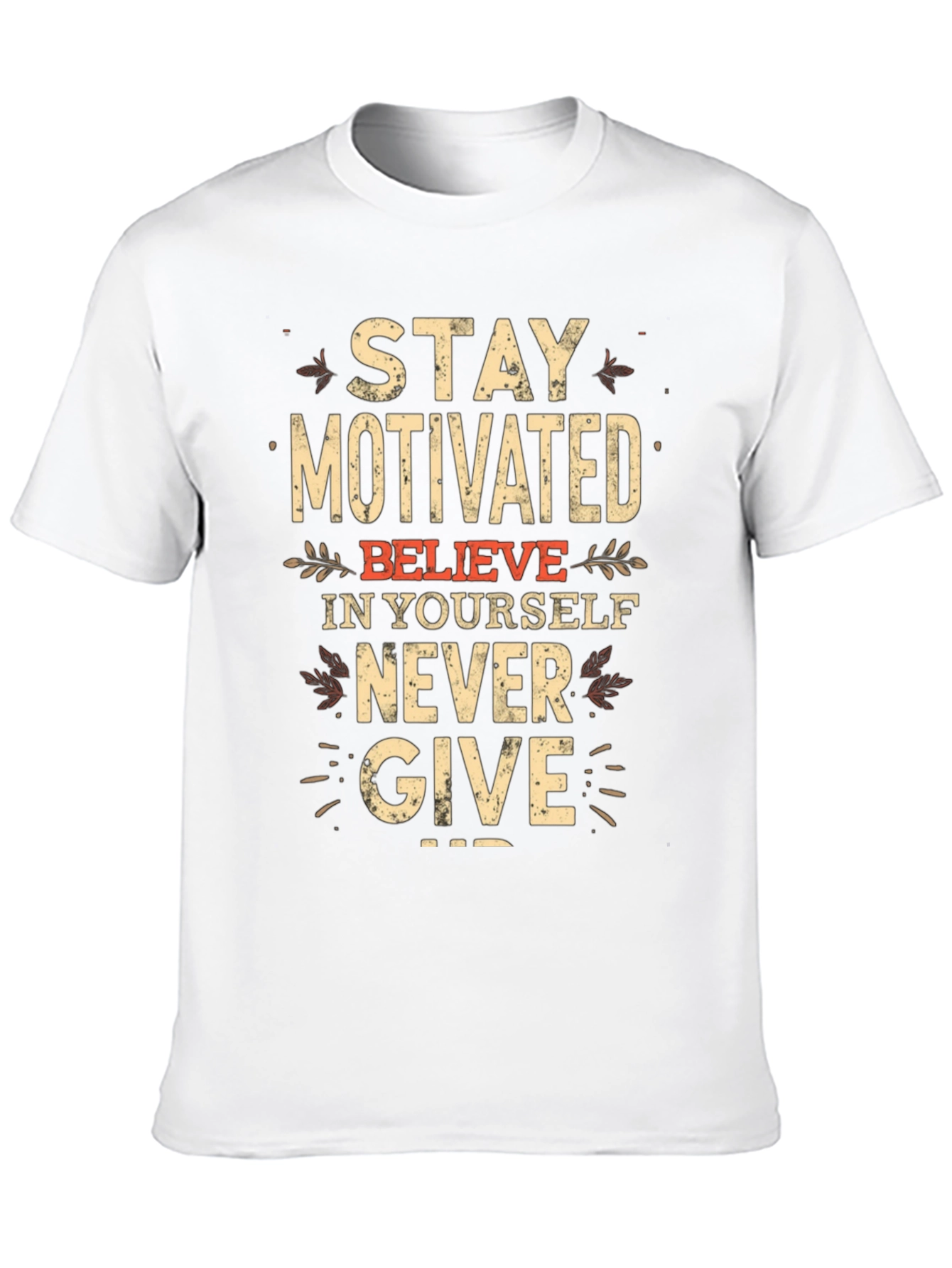 Motivational Black T-Shirt - Stay Motivated!