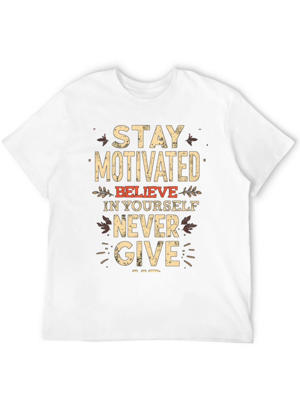 Motivational Black T-Shirt - Stay Motivated!