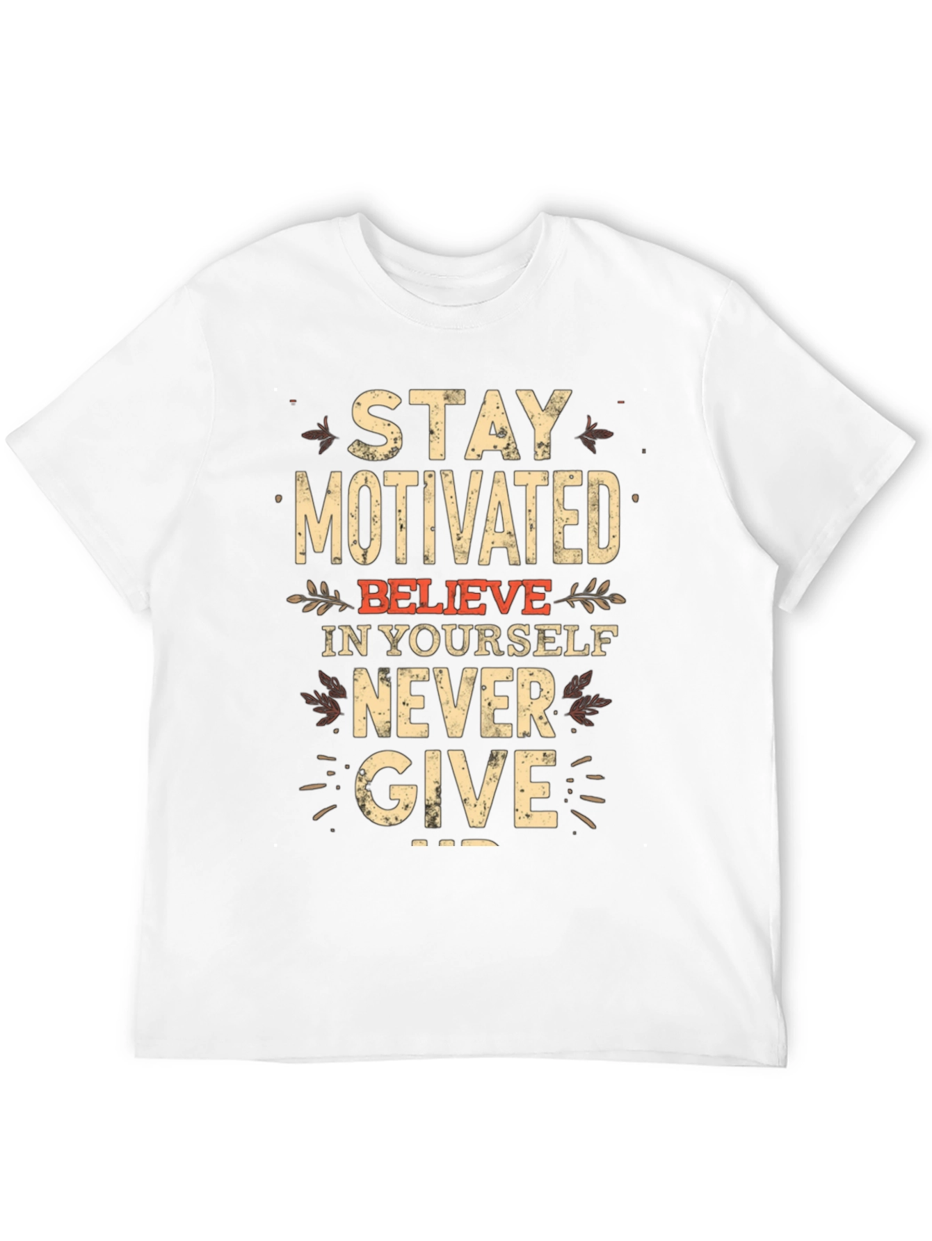 Motivational Black T-Shirt - Stay Motivated!