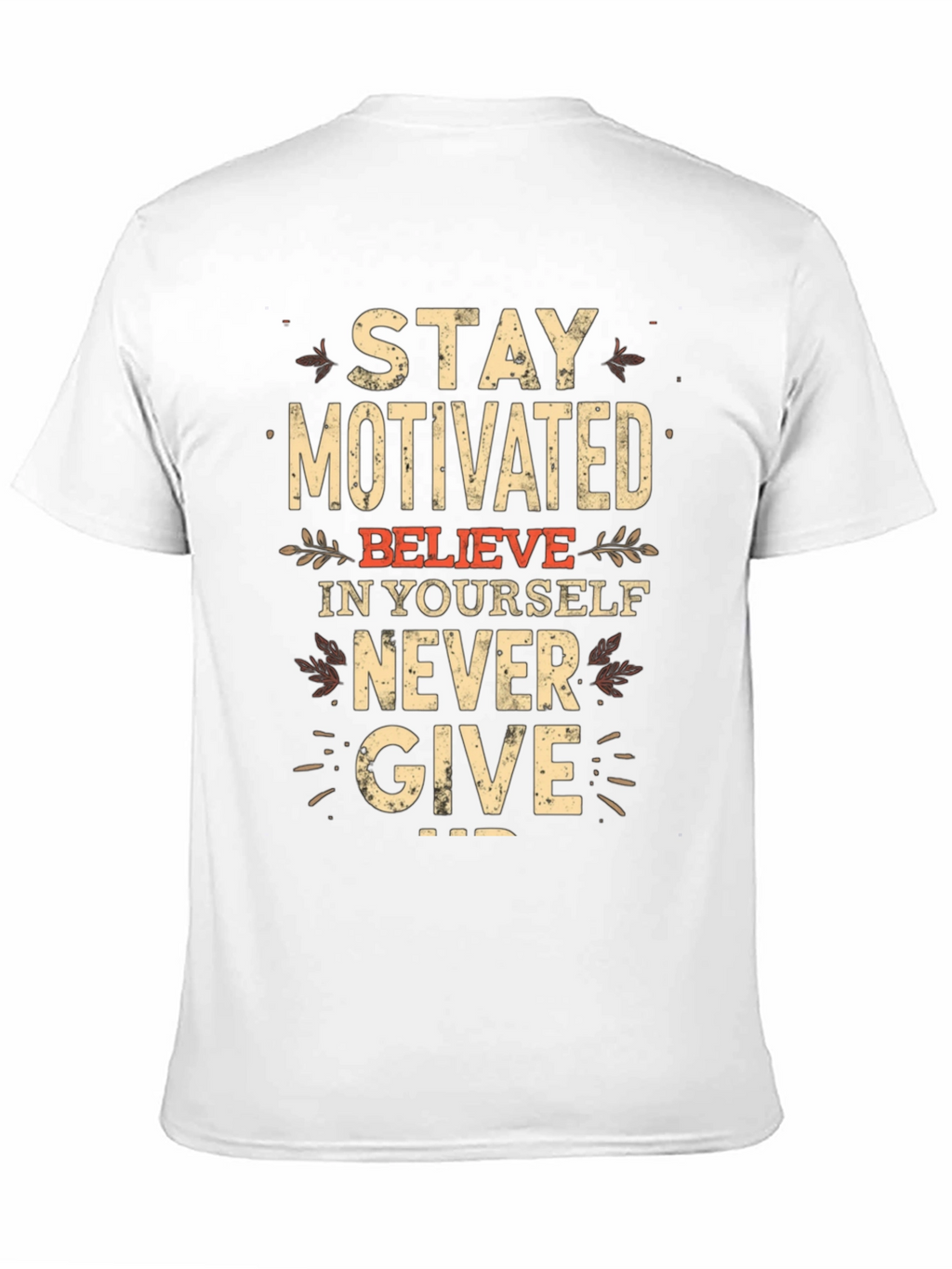 Motivational Black T-Shirt - Stay Motivated!
