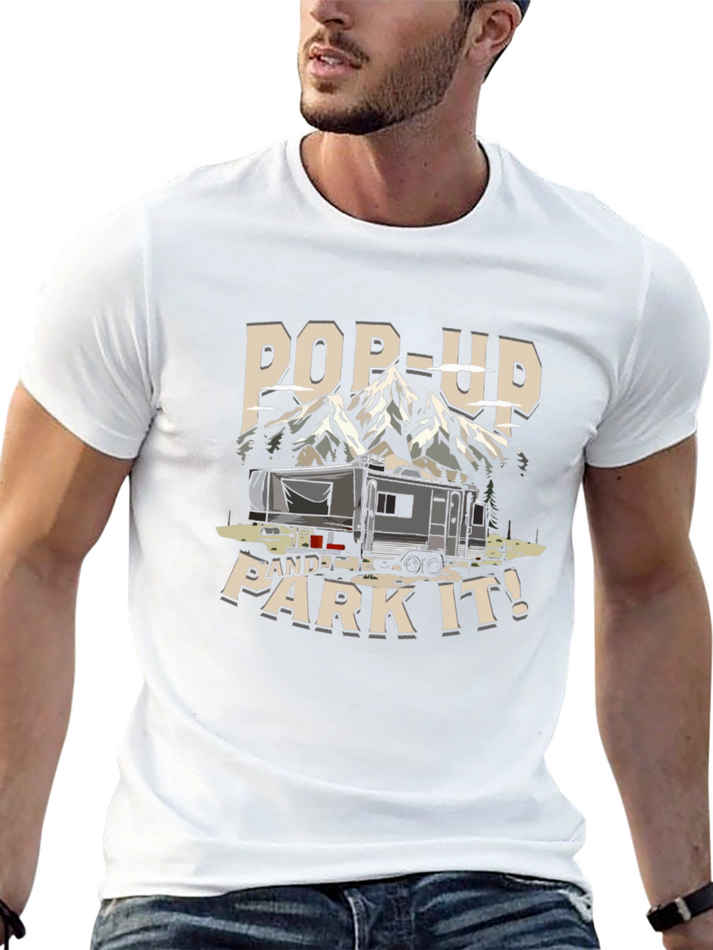 Pop-Up and Park It! Camping T-Shirt