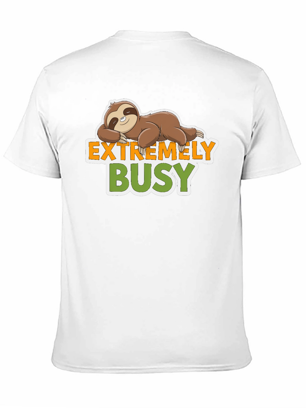 Extremely Busy Sloth Graphic Tee - Relaxed & Fun