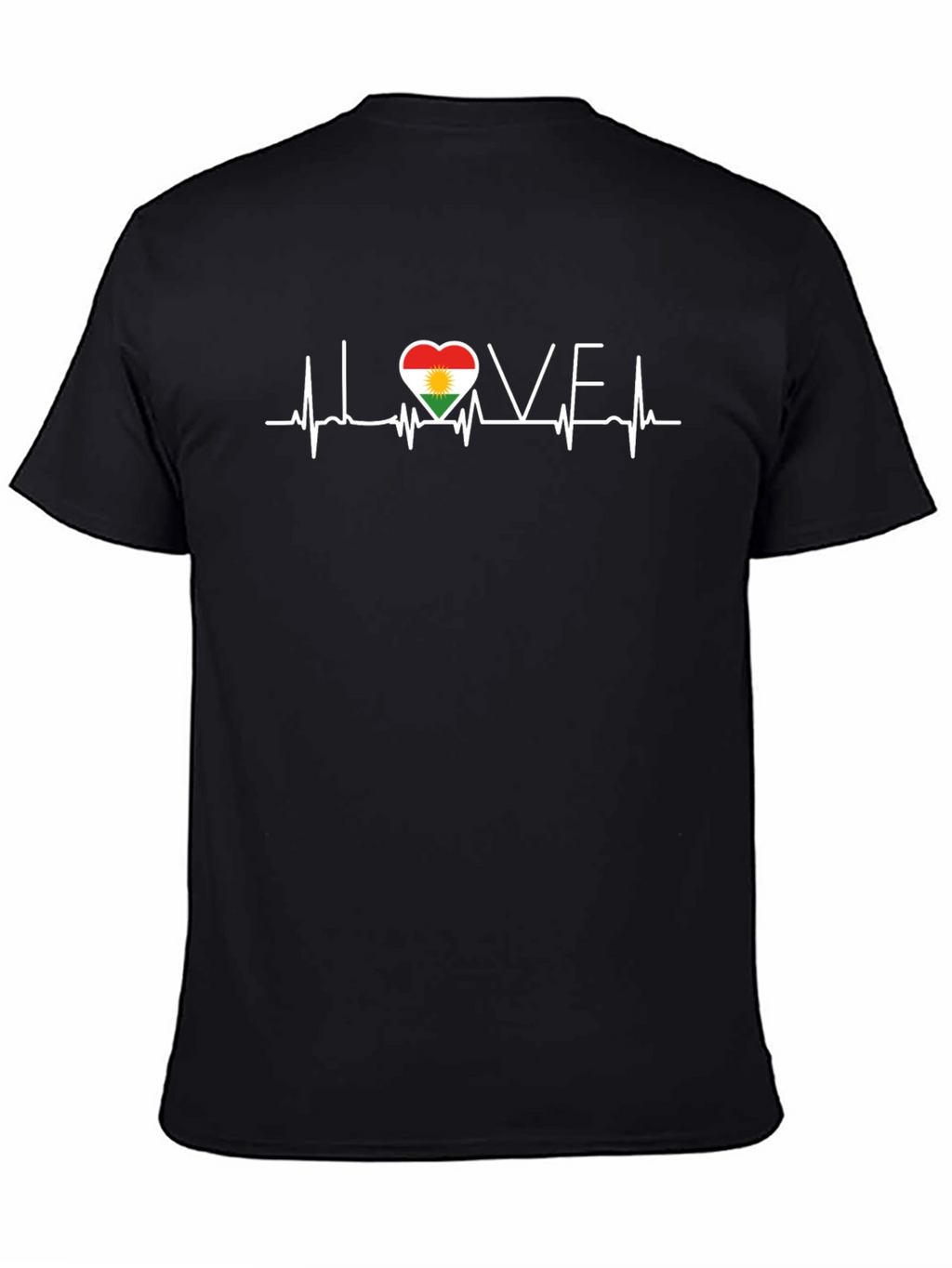 Love Kurdistan Heartbeat Graphic T-Shirt