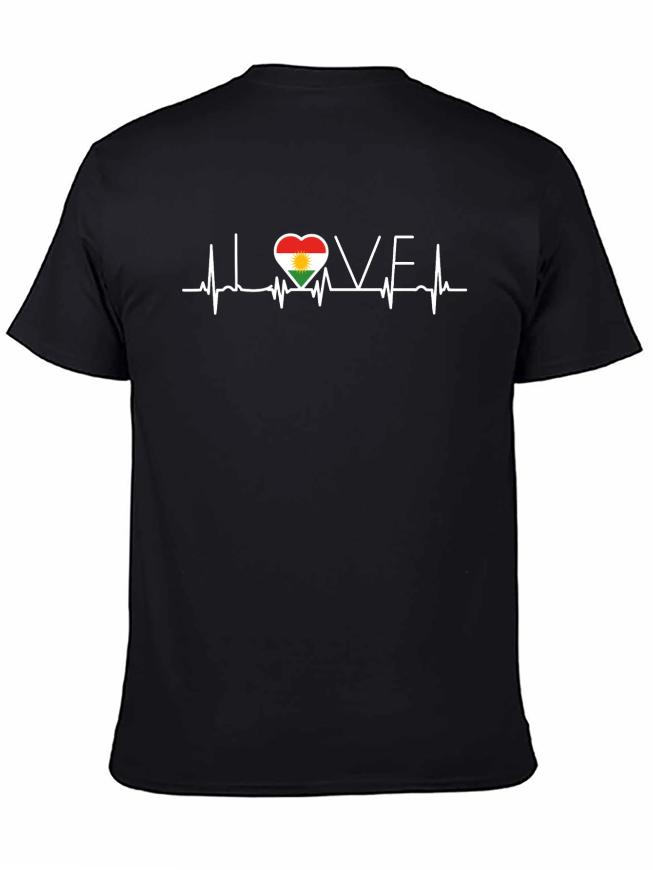 Love Kurdistan Heartbeat Graphic T-Shirt