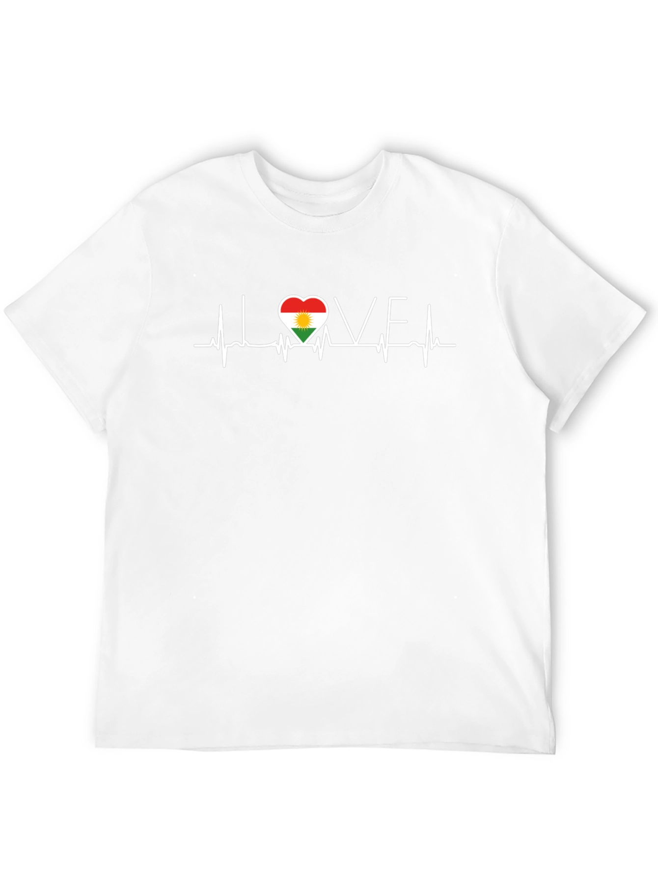Love Kurdistan Heartbeat Graphic T-Shirt