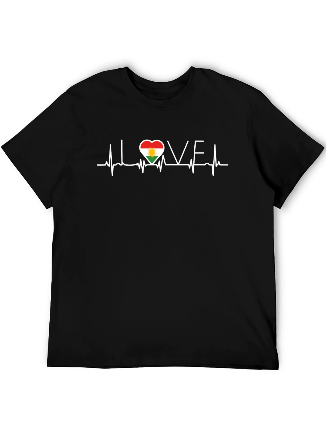 Love Kurdistan Heartbeat Graphic T-Shirt