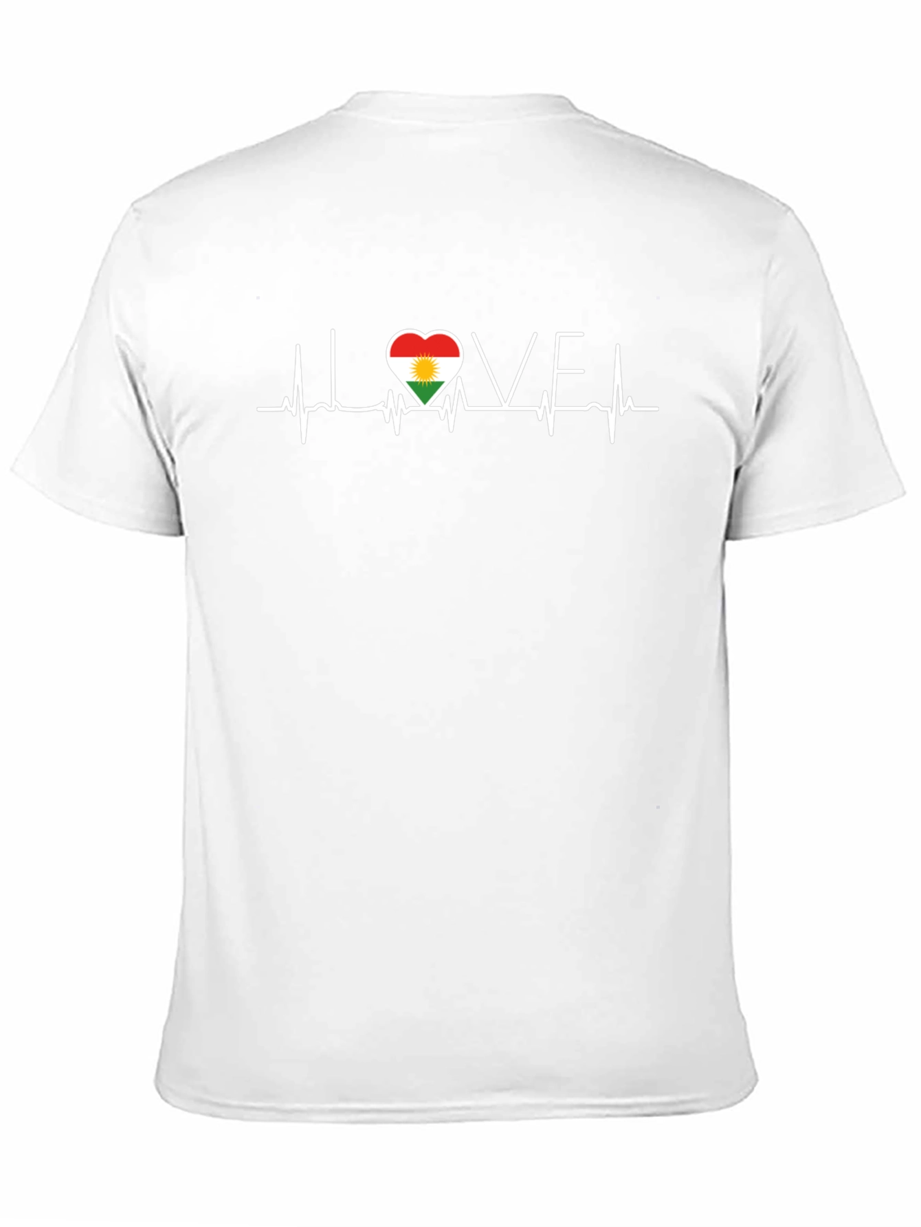 Love Kurdistan Heartbeat Graphic T-Shirt