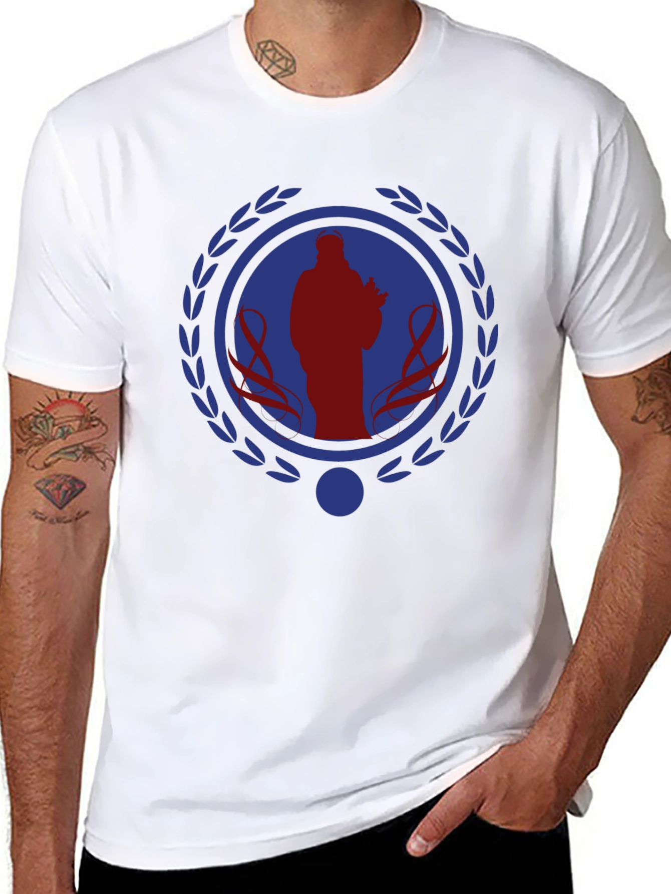 Patriotic Ribbon Graphic Tee - Stylish Comfort