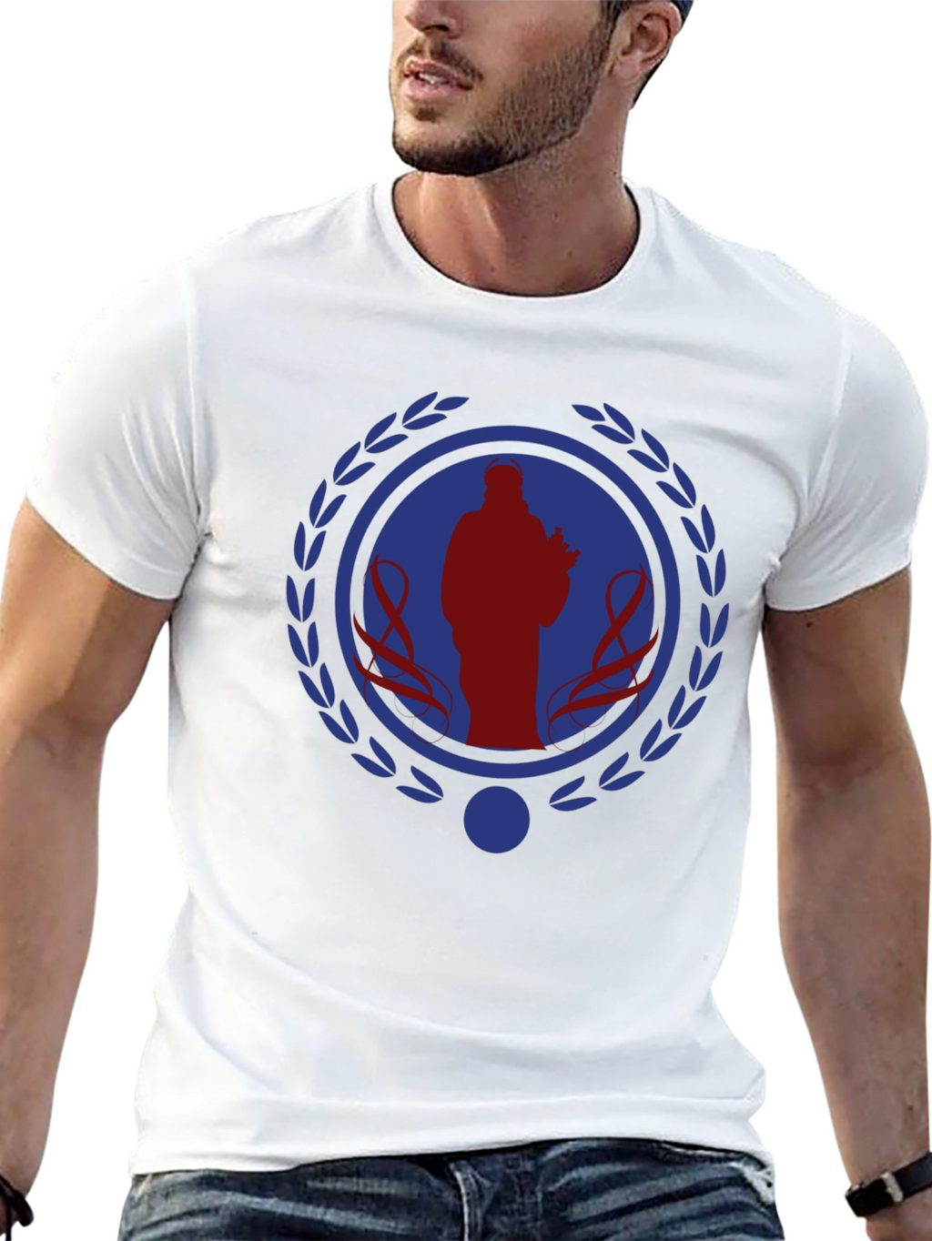 Patriotic Ribbon Graphic Tee - Stylish Comfort