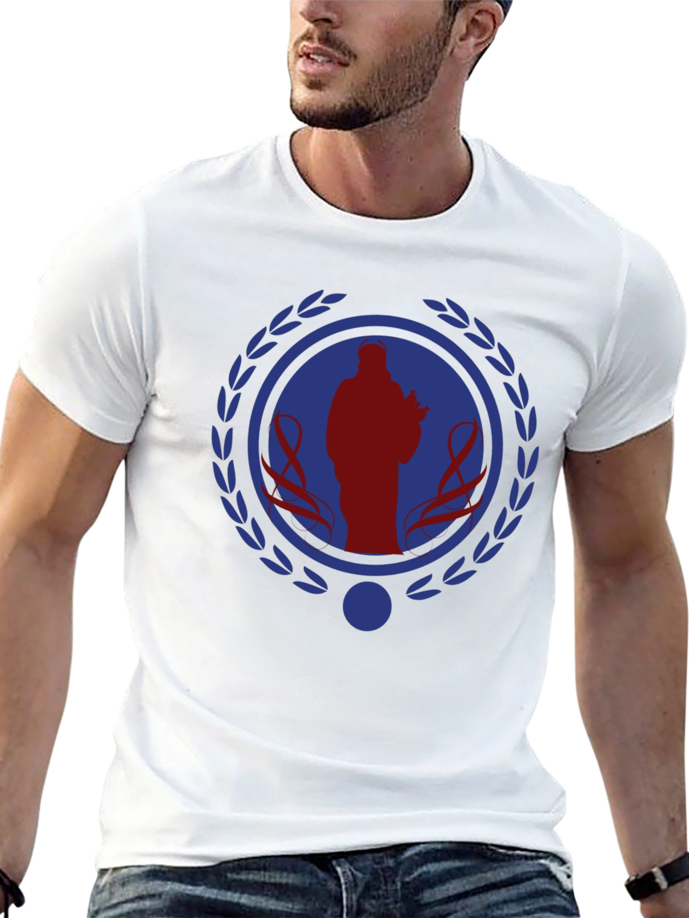 Patriotic Ribbon Graphic Tee - Stylish Comfort