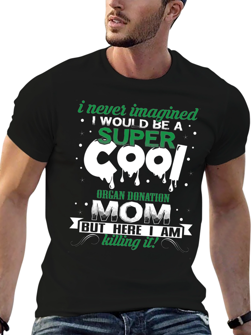 Super Cool Organ Donation Mom Graphic T-Shirt