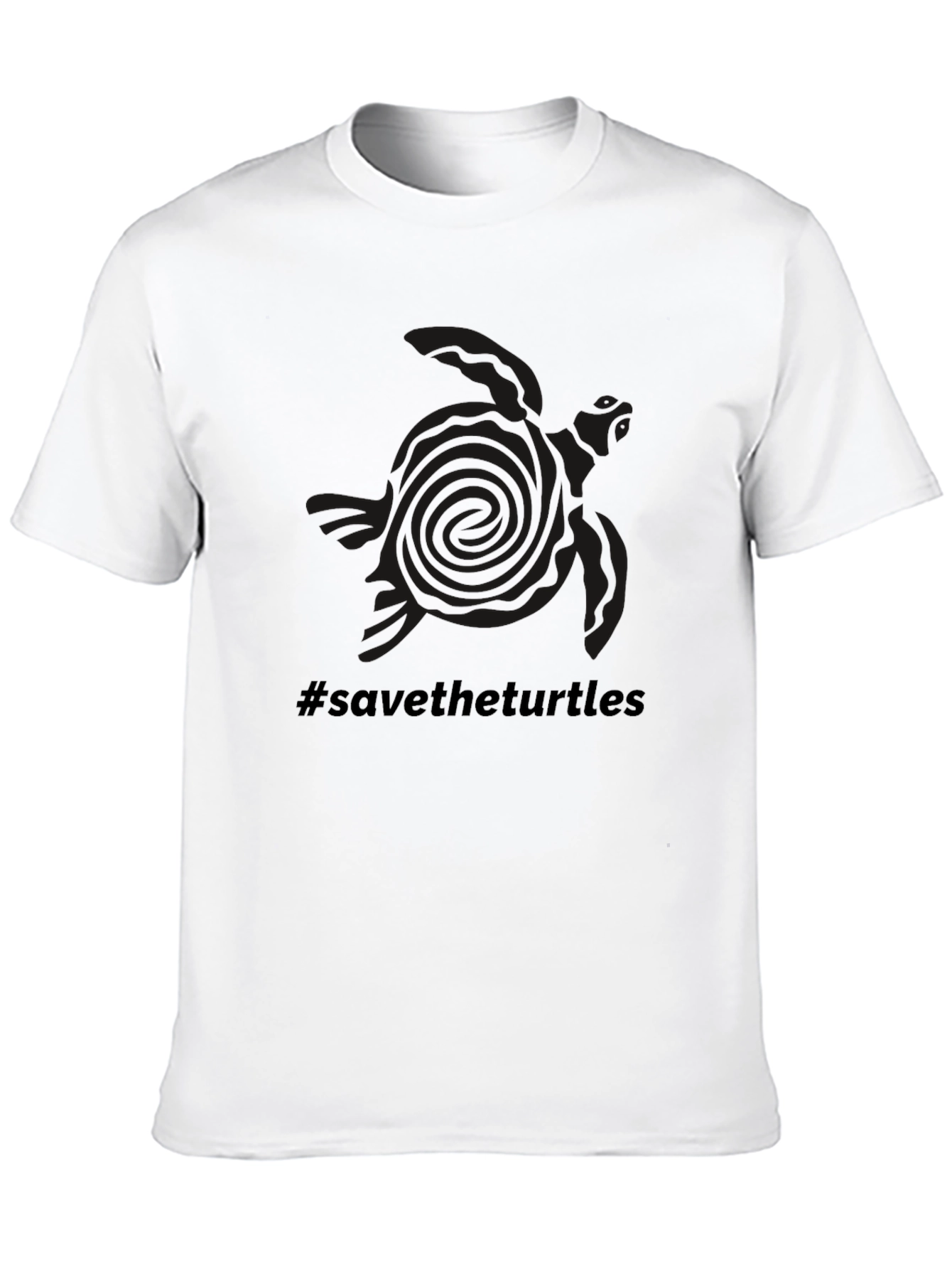 Save the Turtles Graphic Tee - Black