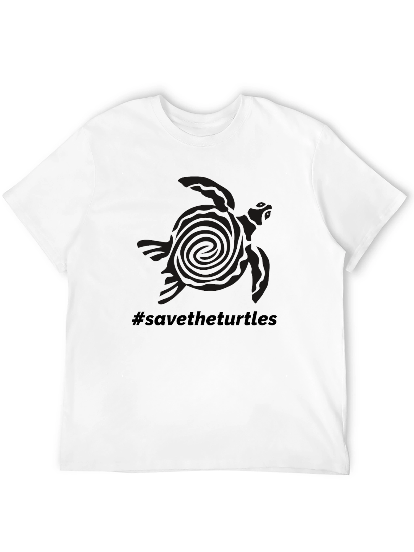 Save the Turtles Graphic Tee - Black