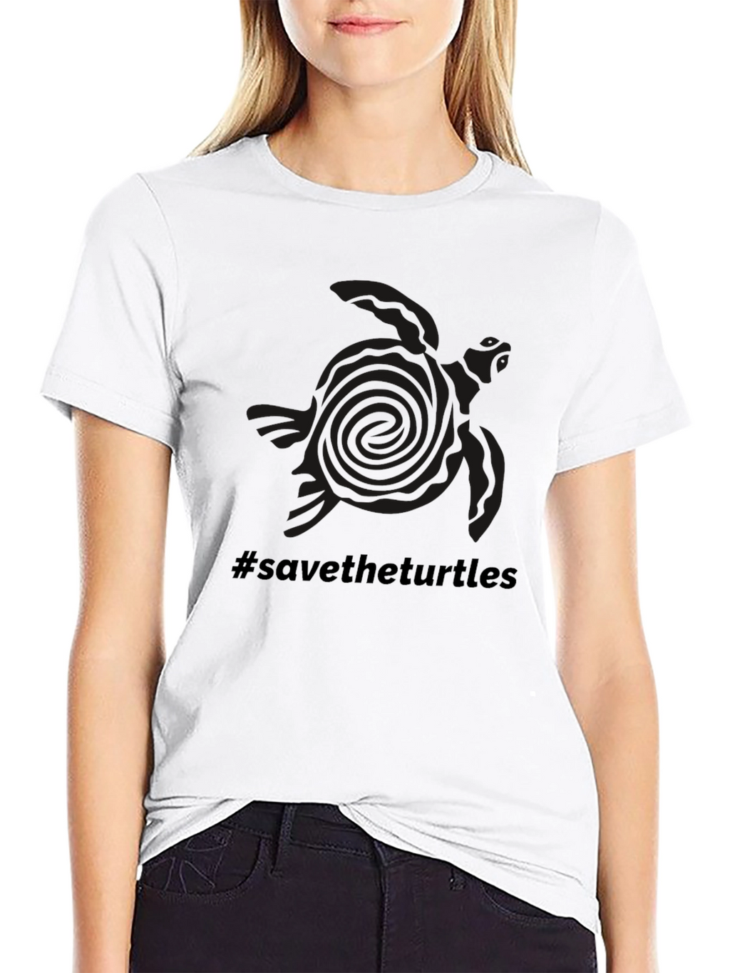 Save the Turtles Graphic Tee - Black