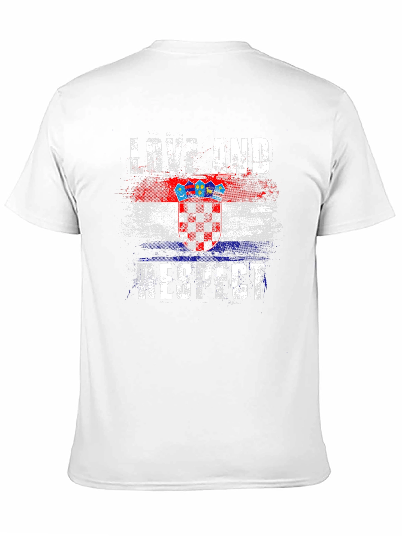 Croatia Flag Graphic T-Shirt - Love and Respect