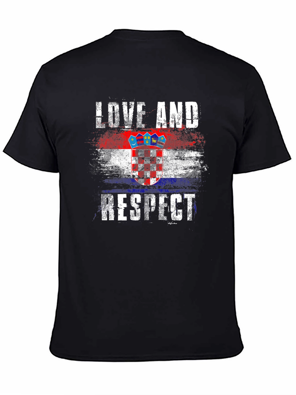 Croatia Flag Graphic T-Shirt - Love and Respect