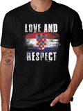 Croatia Flag Graphic T-Shirt - Love and Respect