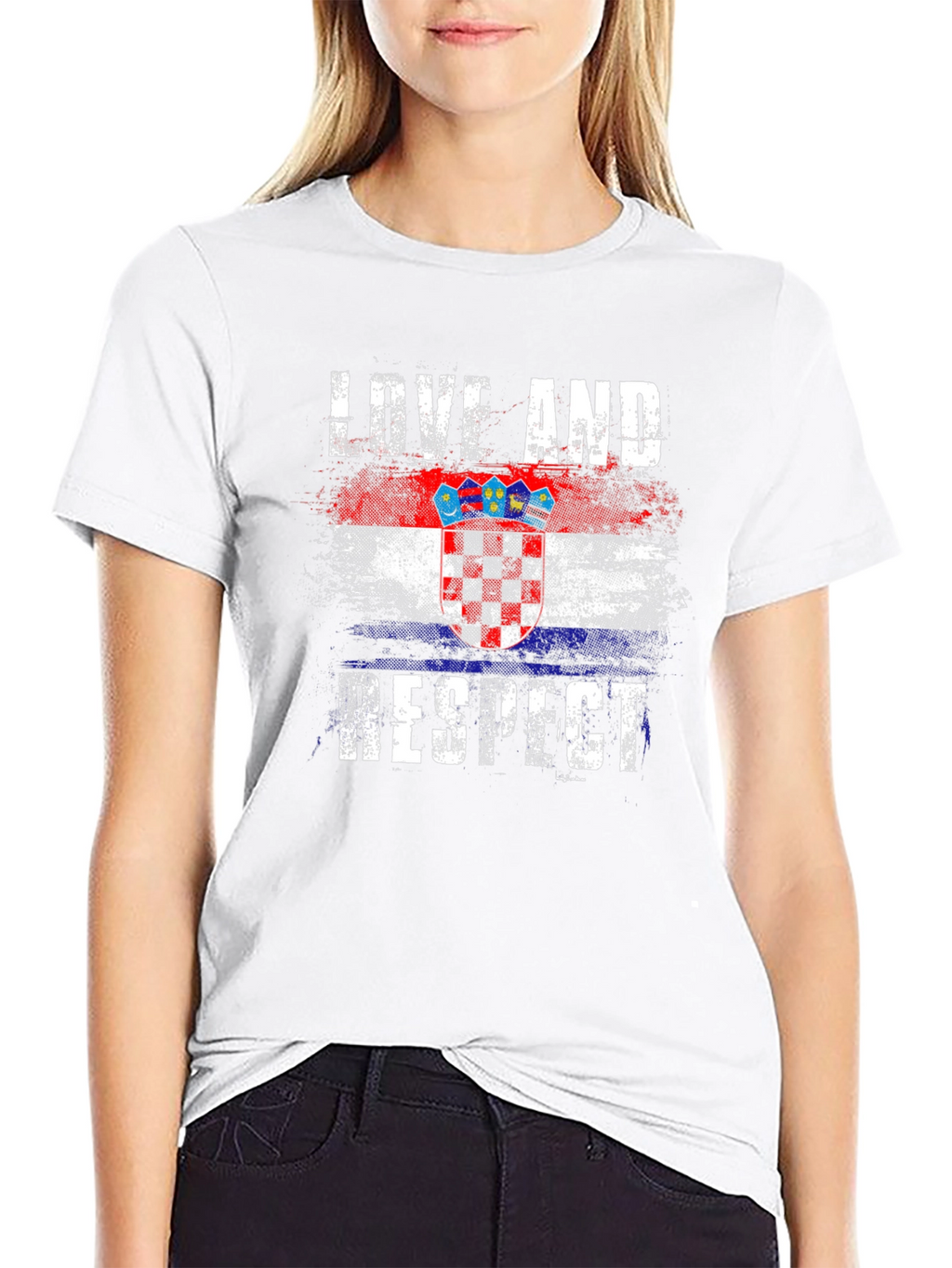 Croatia Flag Graphic T-Shirt - Love and Respect