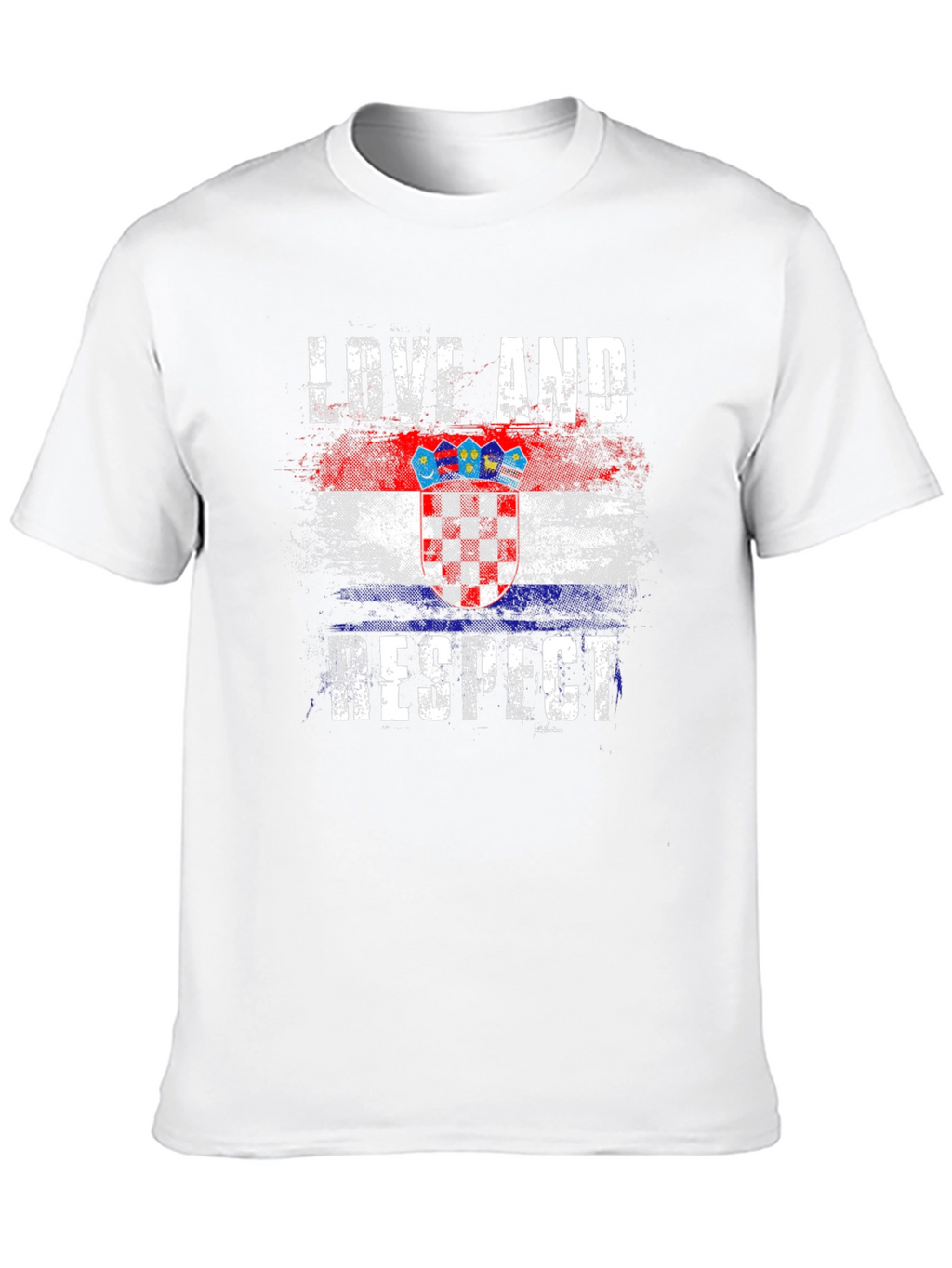Croatia Flag Graphic T-Shirt - Love and Respect