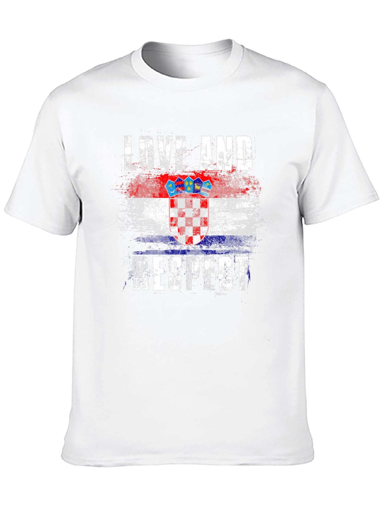 Croatia Flag Graphic T-Shirt - Love and Respect