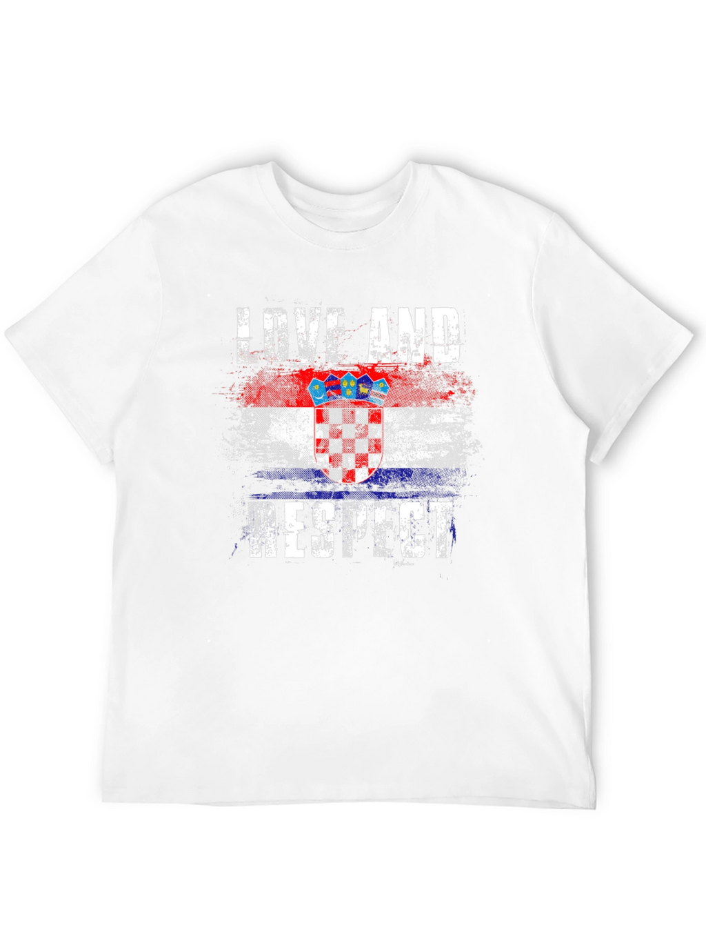 Croatia Flag Graphic T-Shirt - Love and Respect