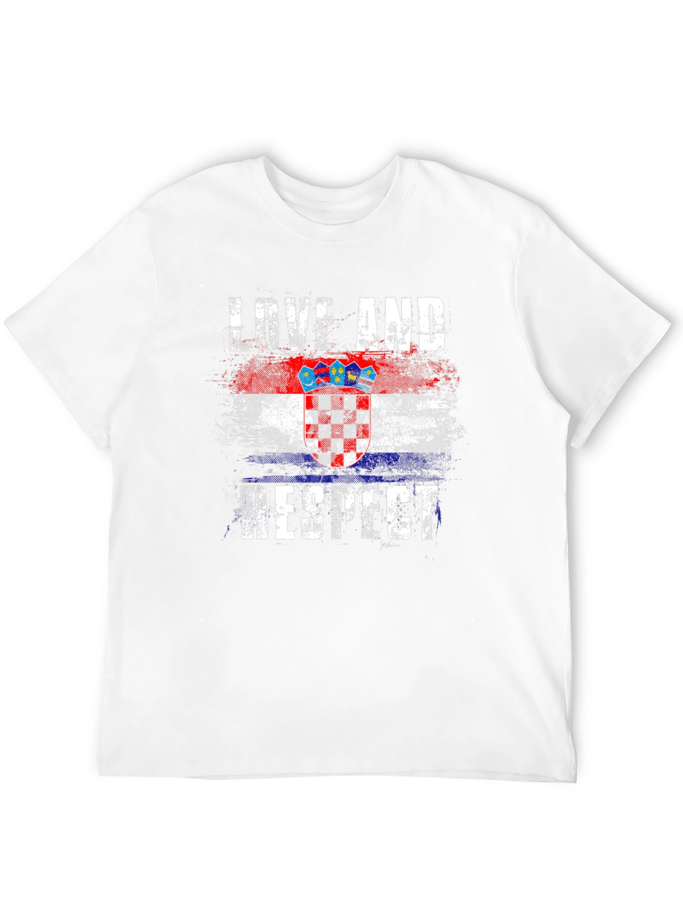 Croatia Flag Graphic T-Shirt - Love and Respect