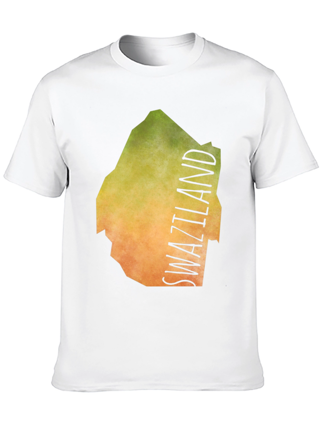 Swaziland Map T-Shirt - Black Graphic Tee
