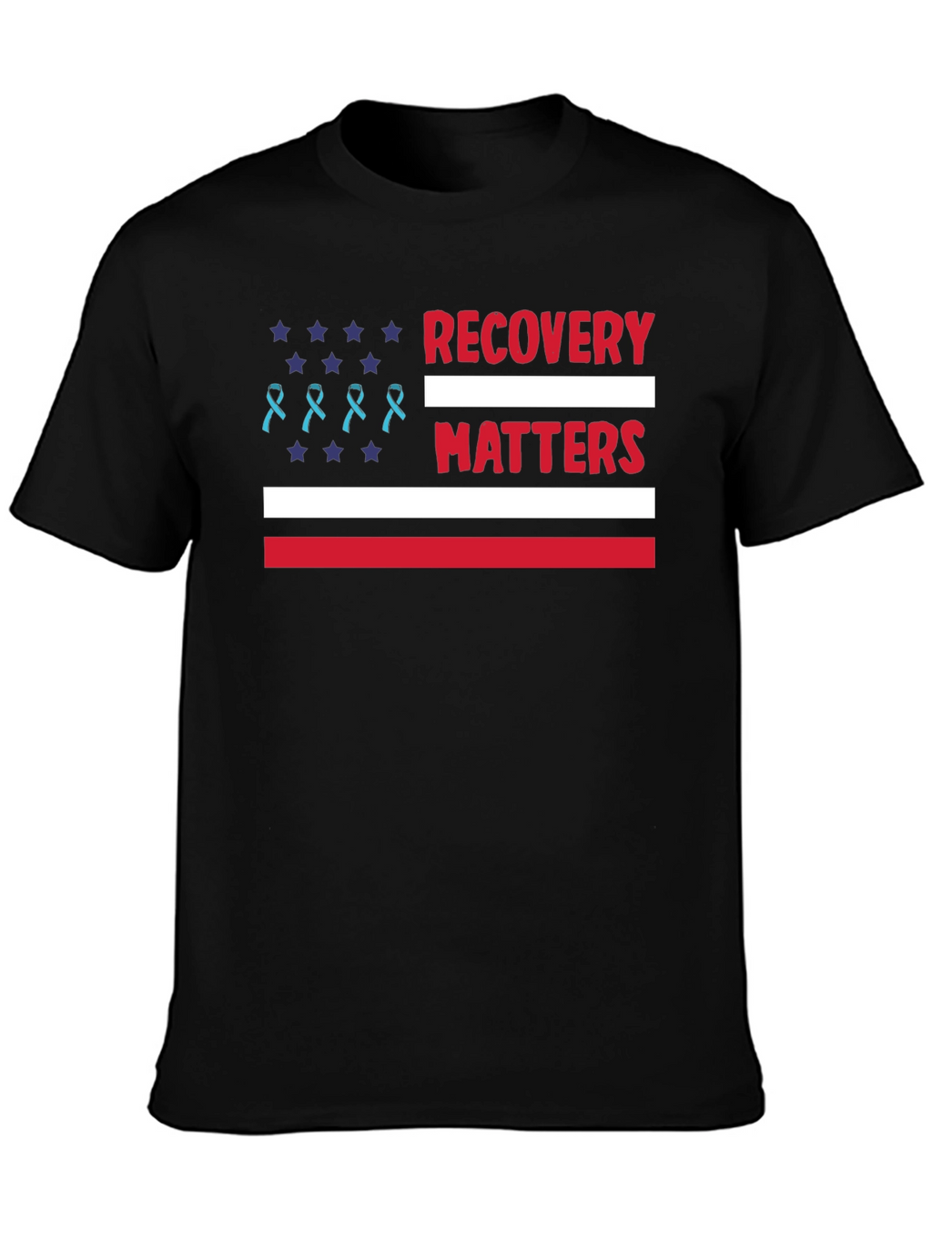 Recovery Matters American Flag T-Shirt