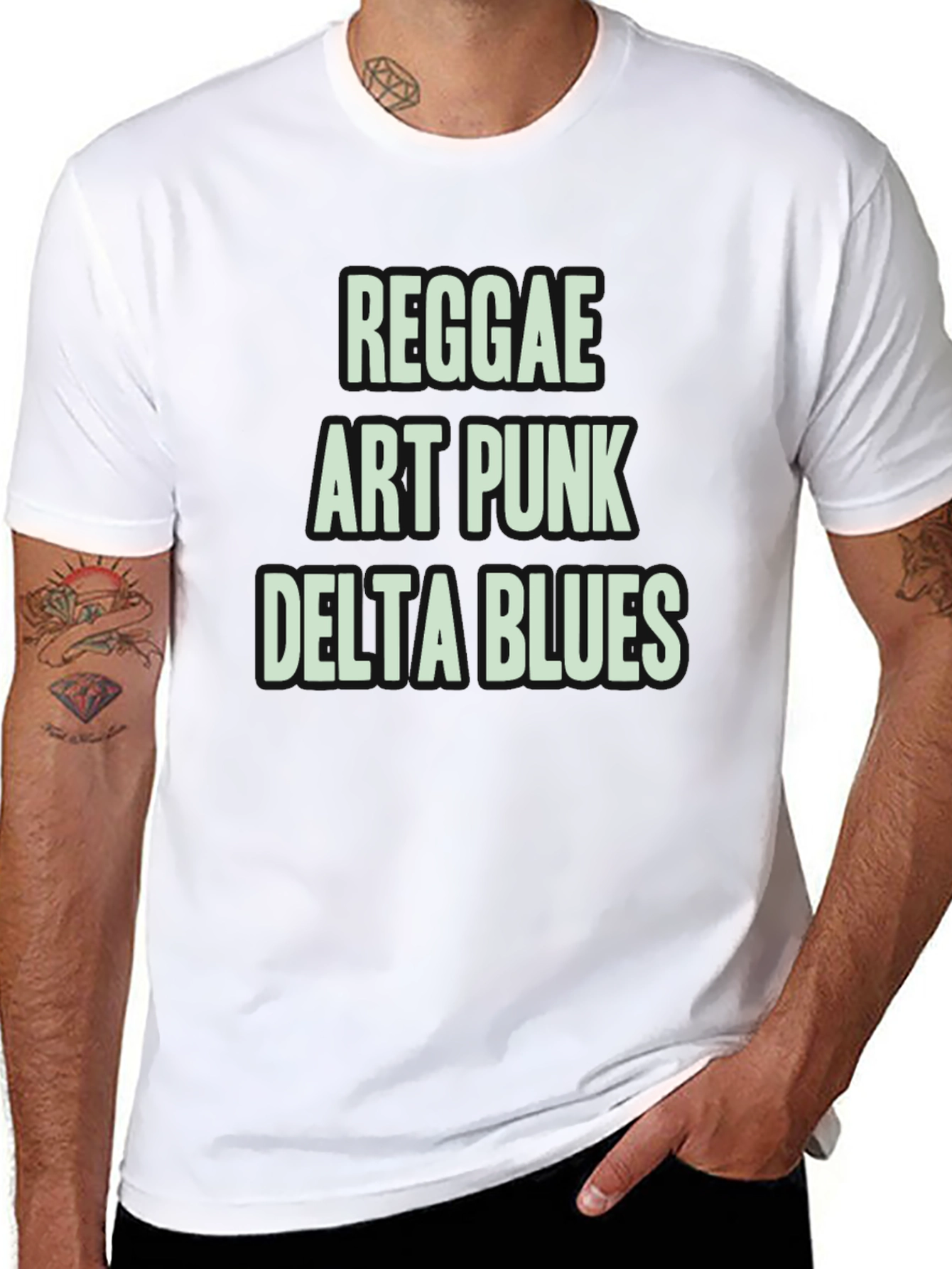 Reggae Art Punk Delta Blues Graphic Tee