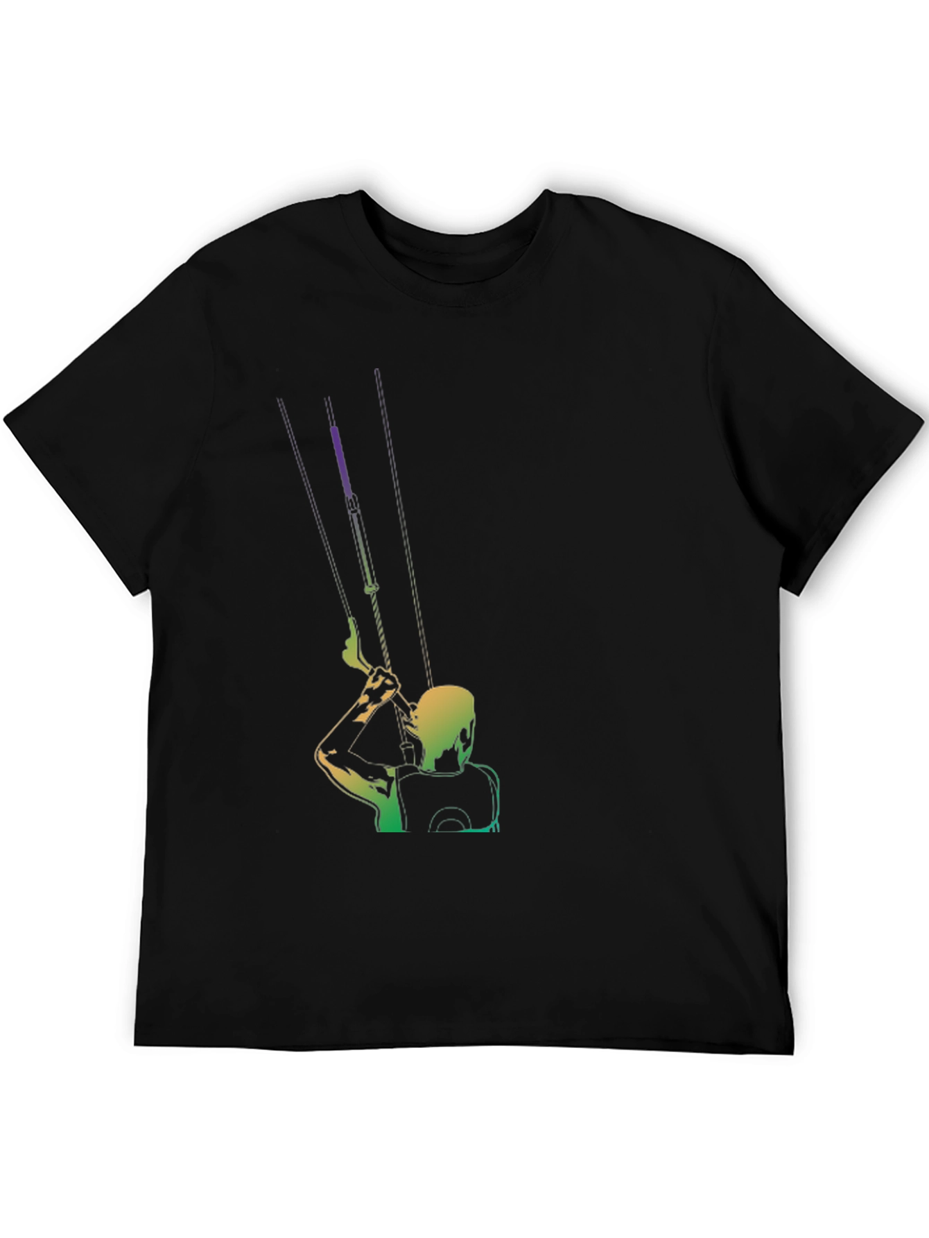 Kitesurfing T-Shirt - Black - Colorful Design