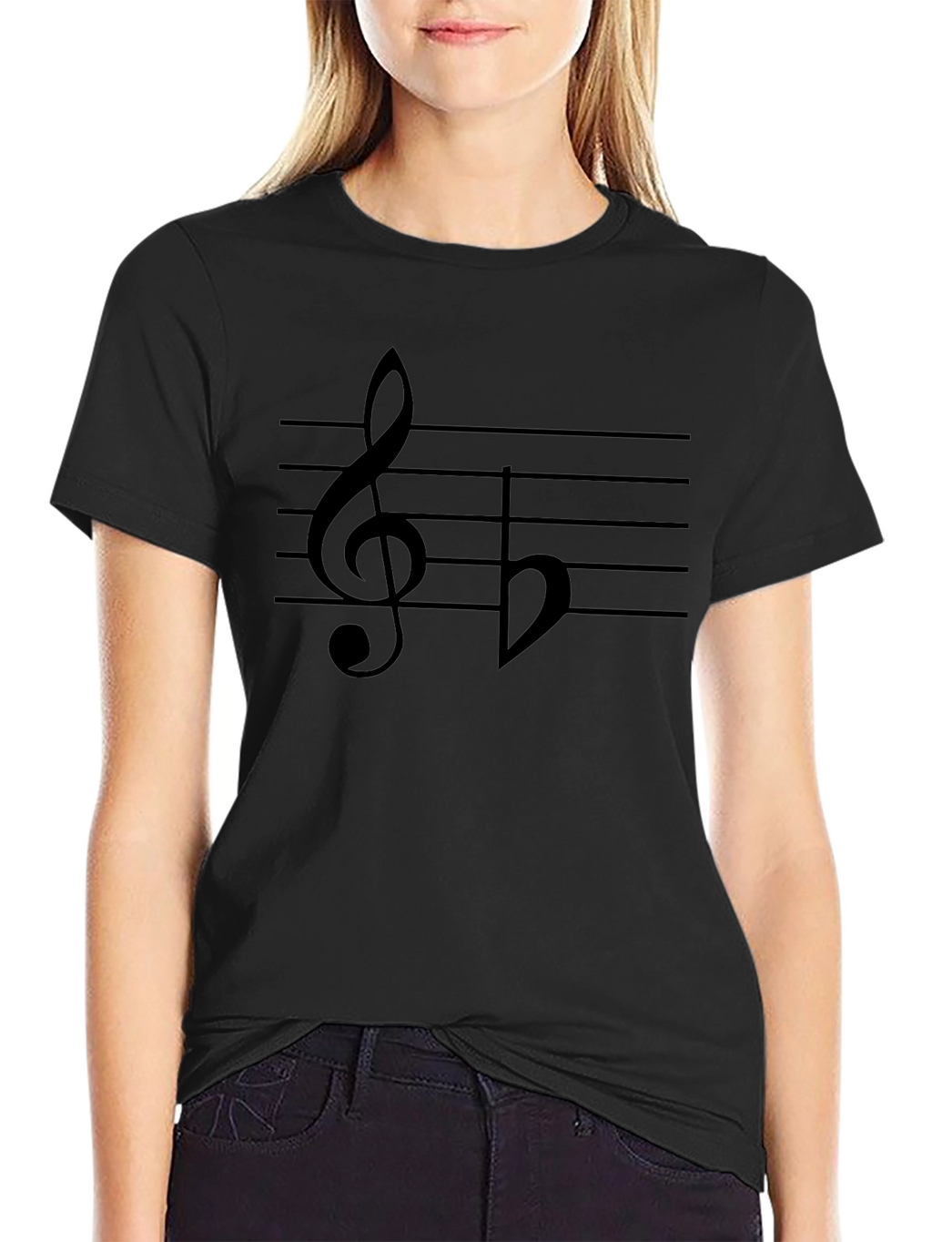 Musical Note Graphic T-Shirt